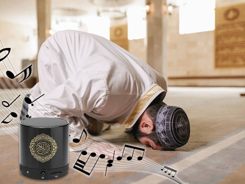 Portable Quran Speaker with Remote Control - MP3 Player, 18 Reciters & 15 Translations (Black) - Image 8