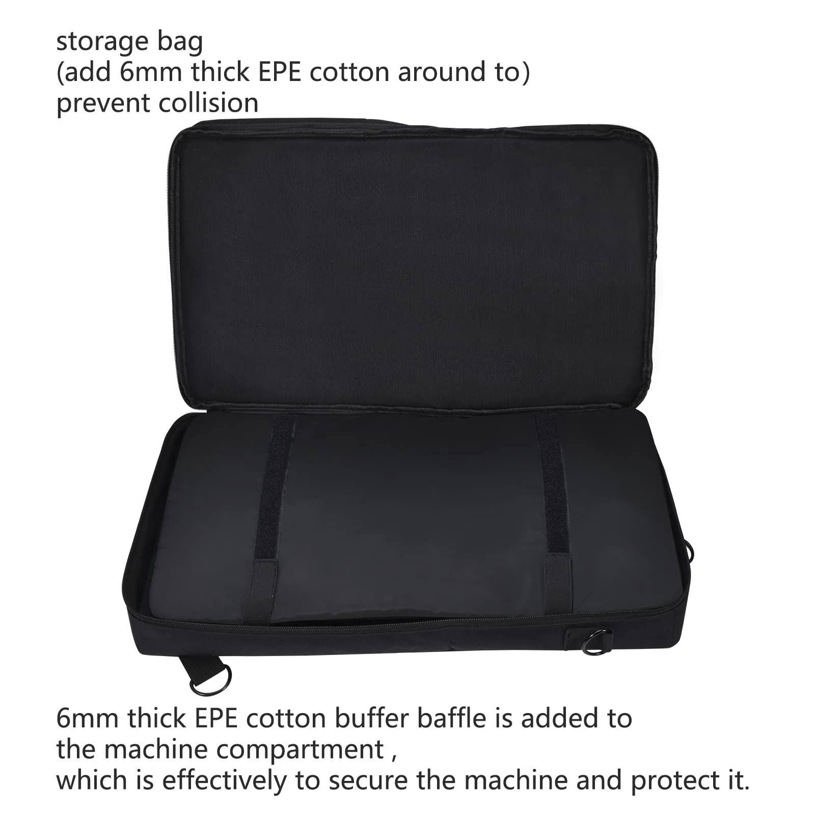 Portable Sofe Case Shoulder Bag Backpack for Pioneer DJ DDJ-FLX4/DDJ-400 DJ/DDJSB3,for Roland DJ-202,for Hercules Inpulse 300,for Native Instruments TRAKTOR Kontrol S2 DJ Controller and More Black Bag for DJ Controller - Image 3