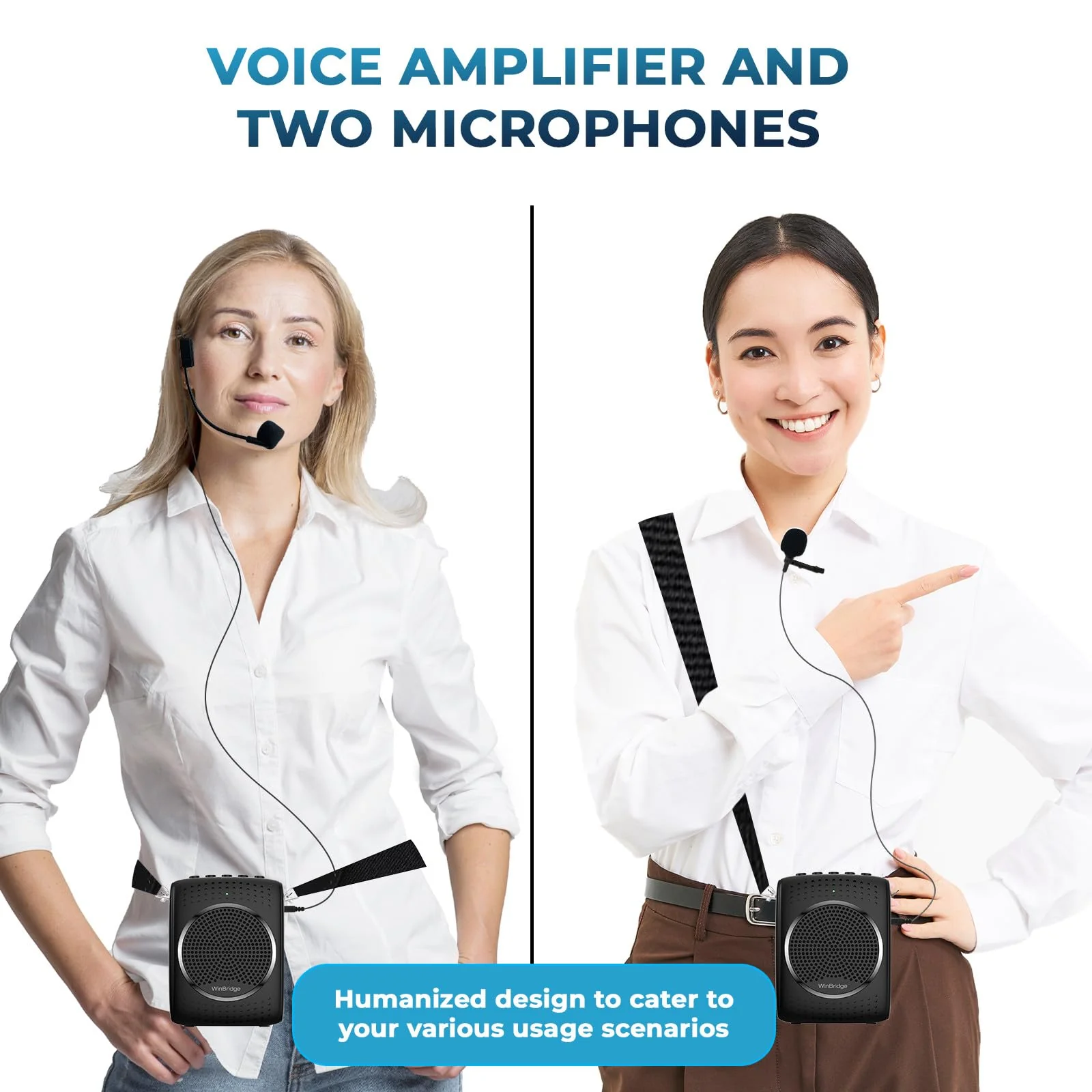 Portable Voice Amplifier Microphone with Speaker, Portable Speaker with Lavalier/Headset Microphone - Mini Pa System for Speaking Teachers Classroom Tour Guide 2024 Updated - Image 6