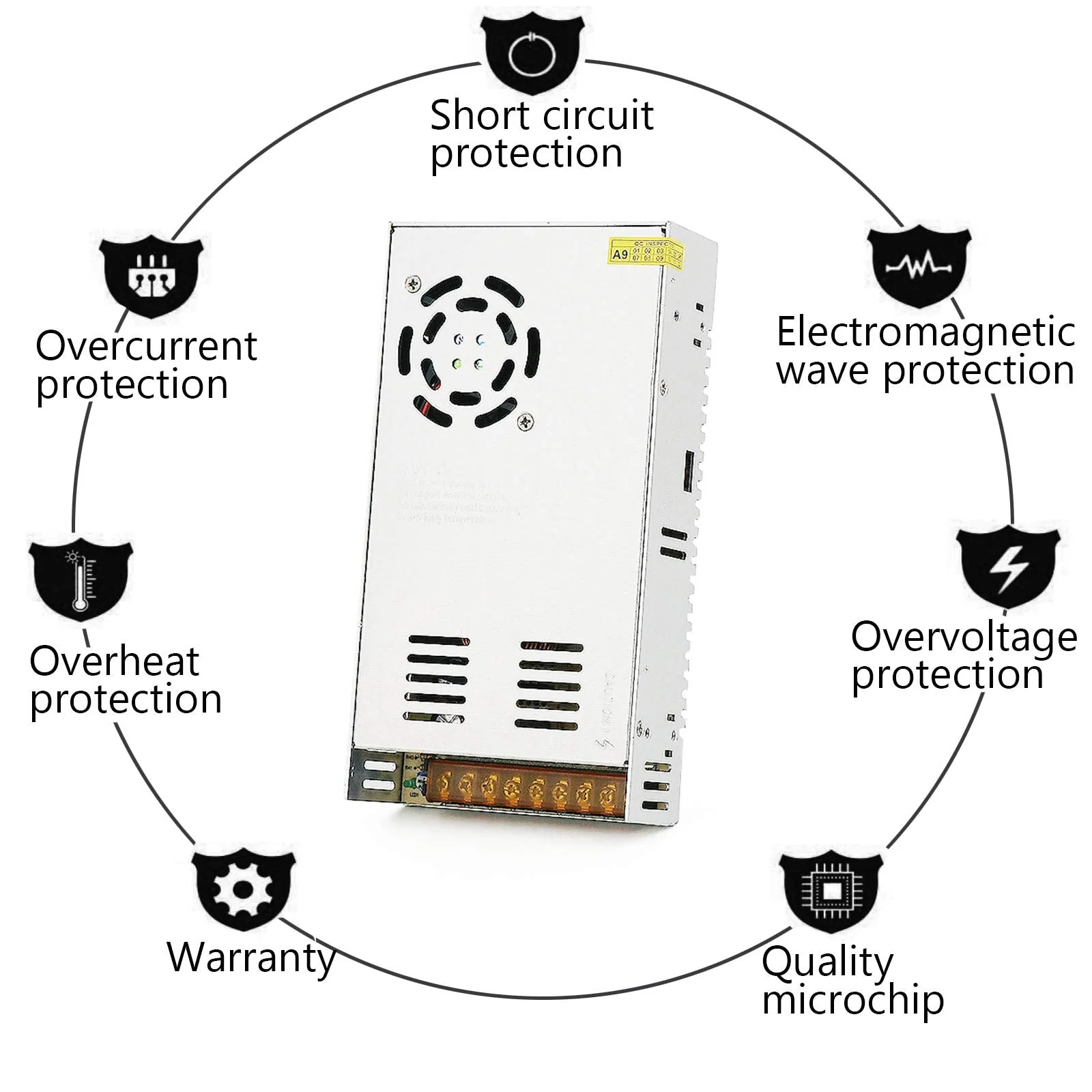 Power Supply Transformer Switching Power Supply DC 12 V 30 A 360 W Adapter Transformer Power Supply for CCTV, 3D Printer, Computer Project, LED Lighting Stripes and Industrial Systems - Image 5