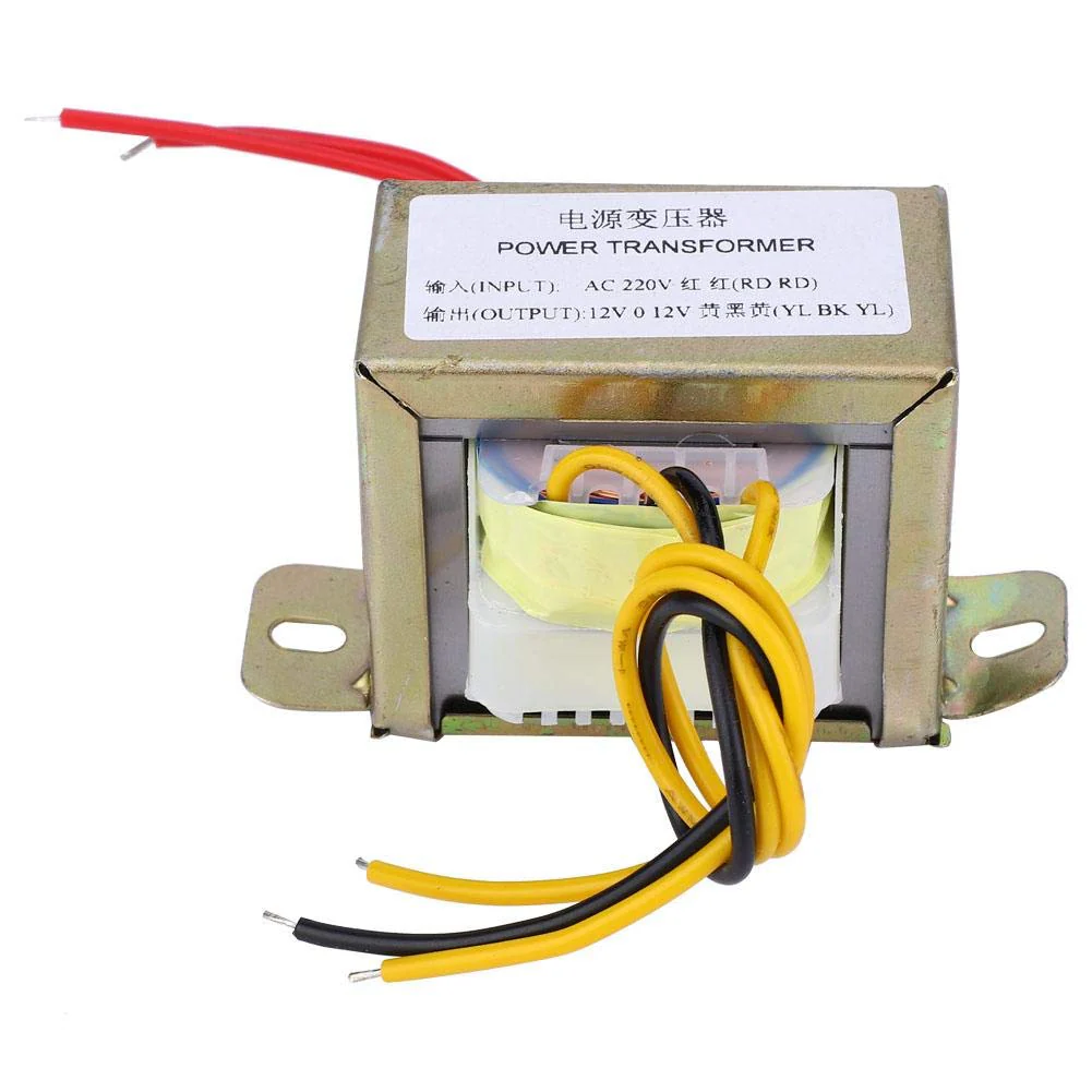 Power Transformer AC 220 V to Dual AC 12 V Step-Down Transformer Module for 2.1 Channel Amplifier Board, 12 V 30 W (AC 220 V to Dual AC 12 V) - Image 2