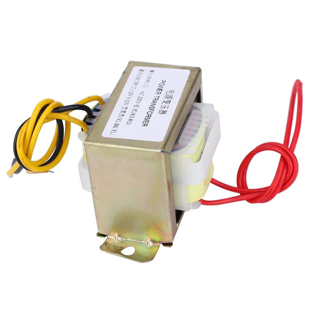 Power Transformer AC 220 V to Dual AC 12 V Step-Down Transformer Module for 2.1 Channel Amplifier Board, 12 V 30 W (AC 220 V to Dual AC 12 V) - Image 5