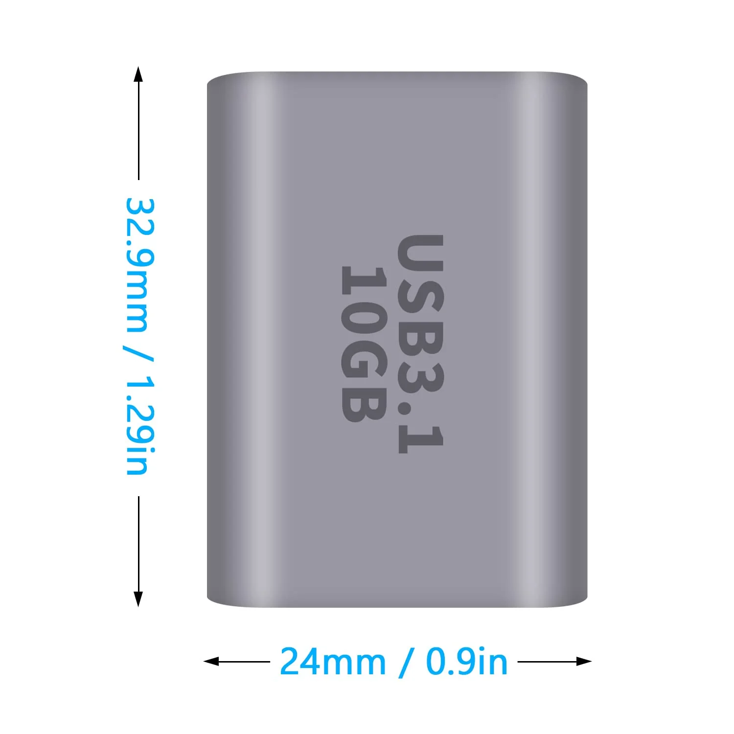 Poyiccot USB A to USB C Adapter, 2Pack USB C Female to USB Female Adapter, 10Gbps USB A Female to USB C Female Adapter Bi-Directional (USB 3.1 Type C Gen2) Compatible for iPhone, MacBook Pro, Laptop USB A to USB C Extender-2pack - Image 6