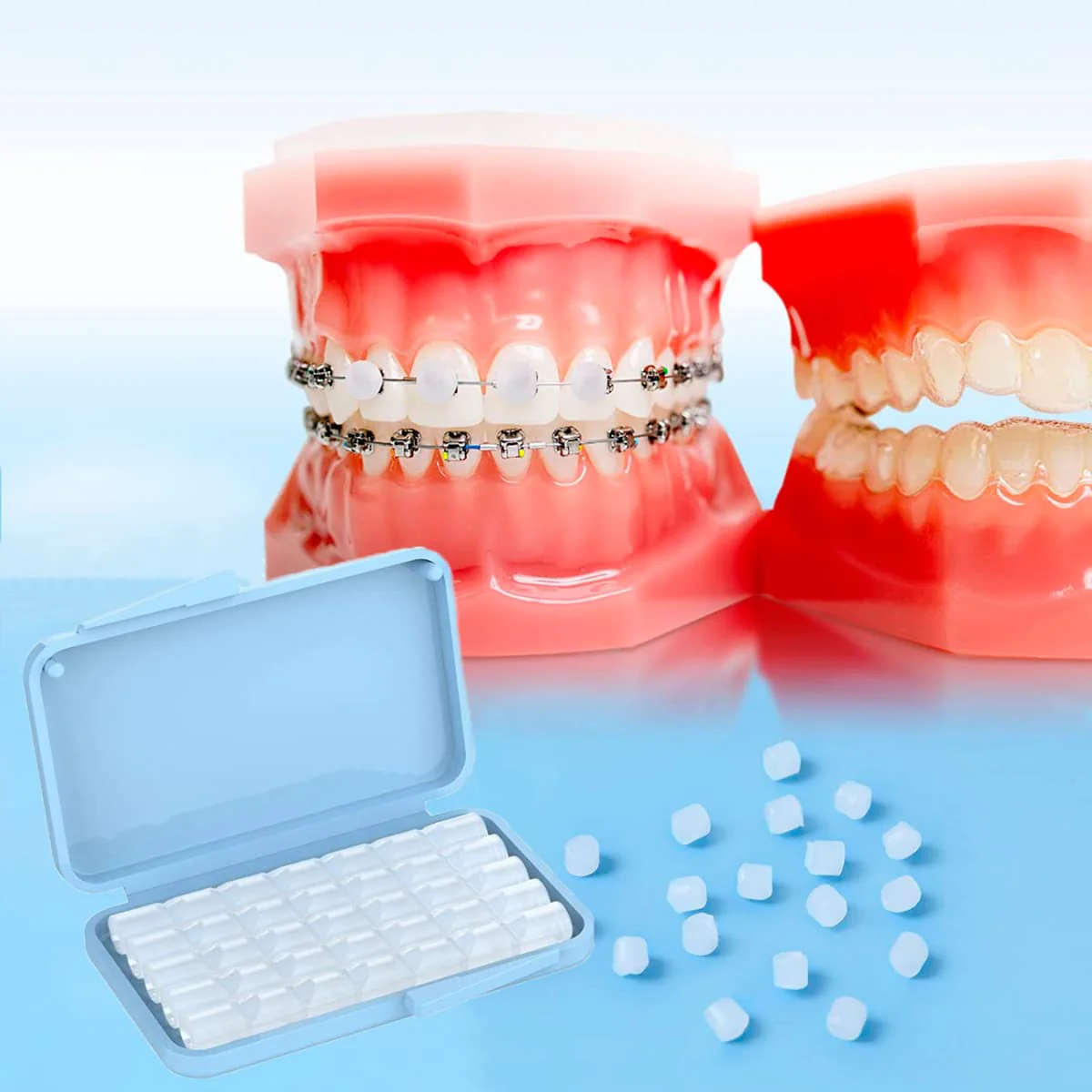 Pre-Cut Orthodontic Wax | Dental Wax for Braces (10 Boxes, No Flavouring) 10 stück - Image 2