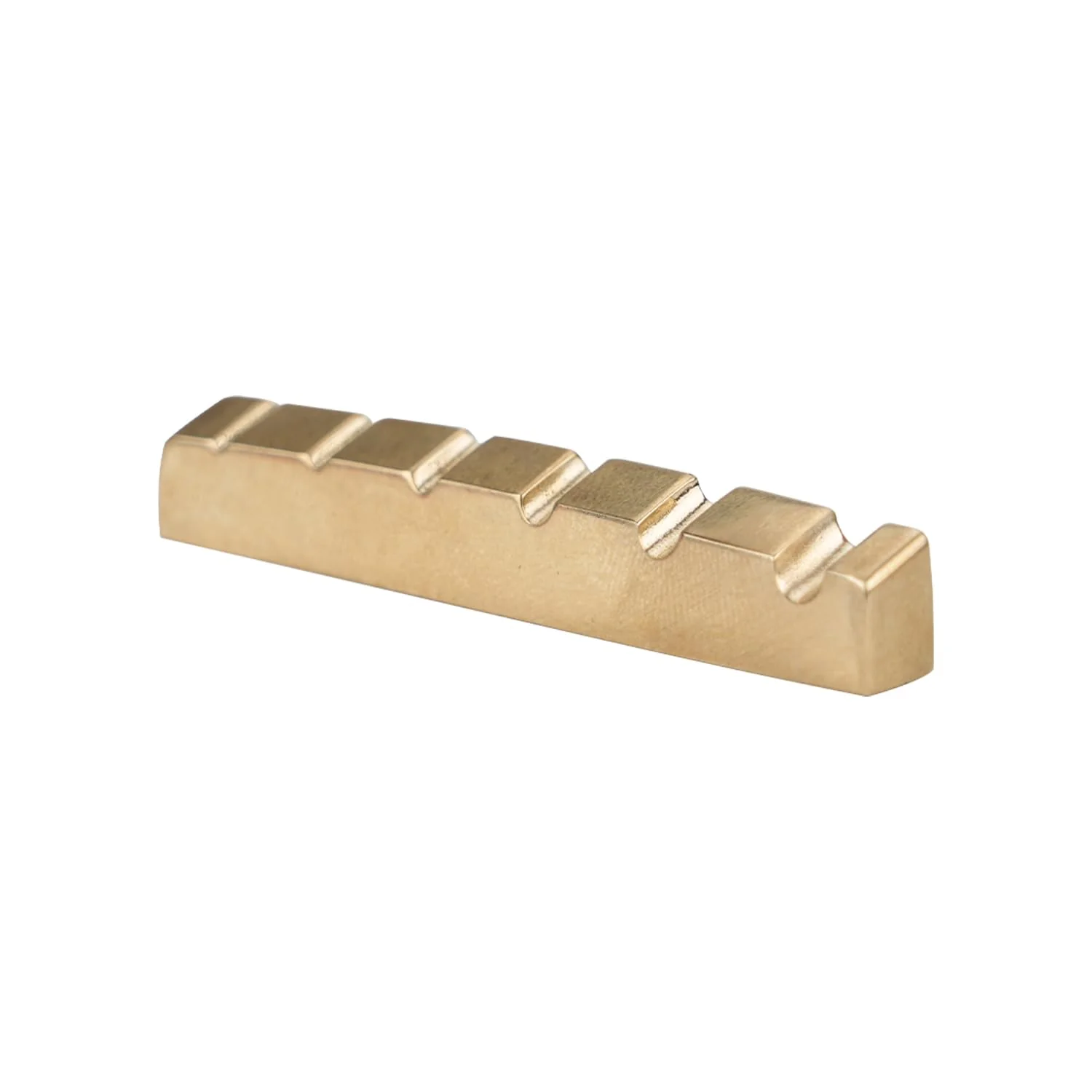 Pre-Slotted Bass guitar Brass nuts 6 string Bass Top Nut 54mm x 6mm - Image 3