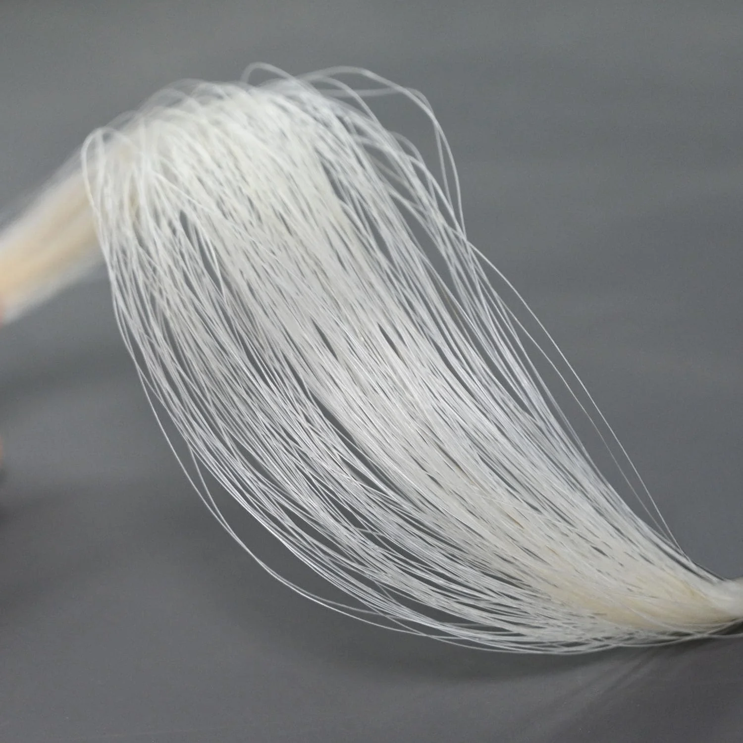 Premium Mongolian Horse Hair for Cello Bow Unbleached, White 29'' Music Instrument Accessories(2 Hanks) - Image 2