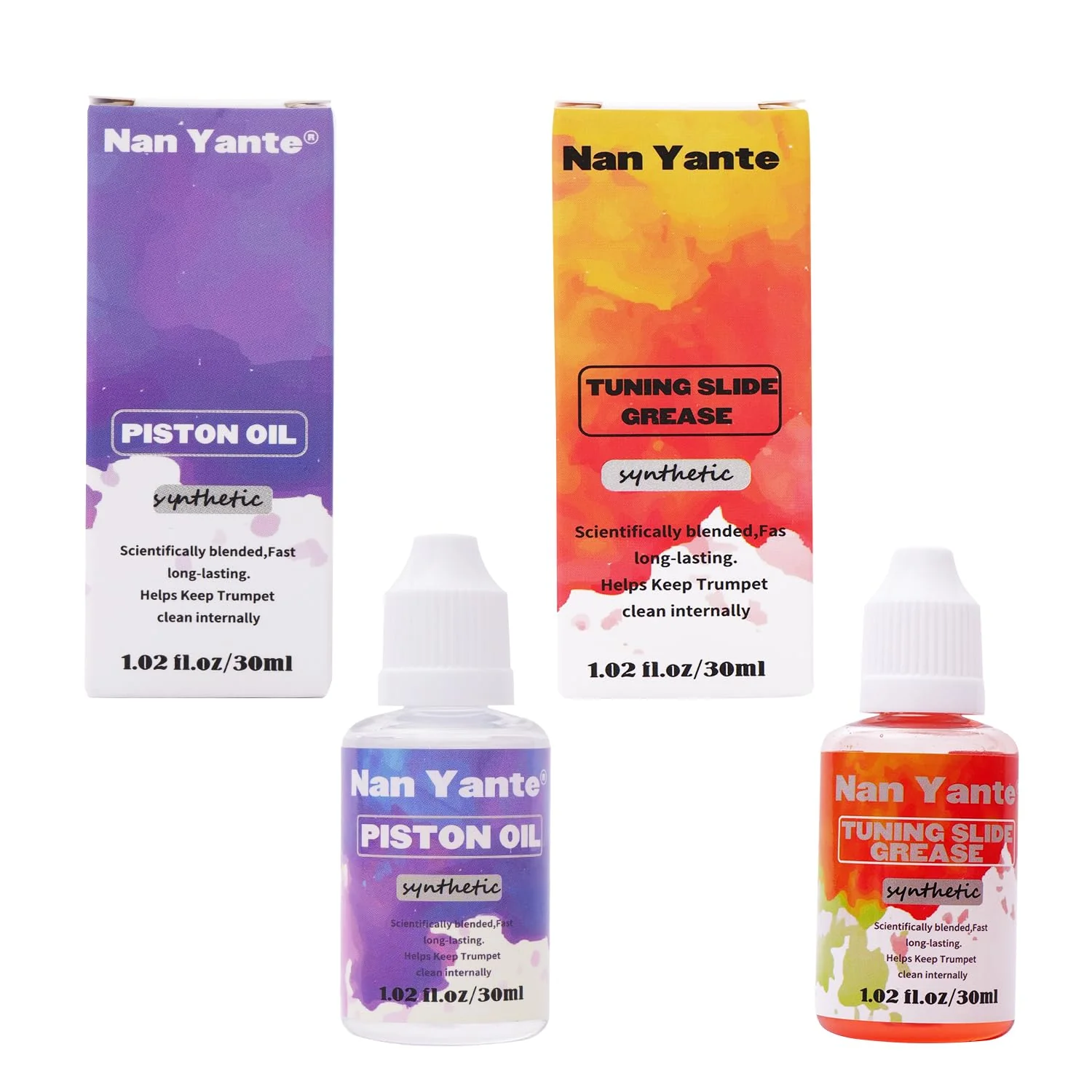 Premium Synthetic Tuning Slide Grease Oil +Valve Oil/Piston Oil for Trumpet, Trombone, French Horn, Tuba, Euphonium & other Brass Instruments,30ml (1.02 fl. Oz)/each bottle - Image 5