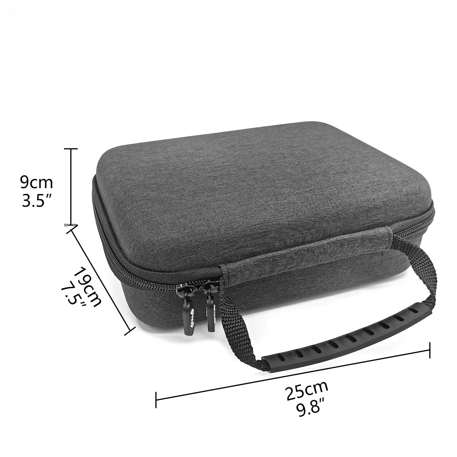 Premium velvet interior HardCase Compatible with Zoom G1X Four case B1X A1X Guitar Bass Multi-Effects Pedal cover (Grey) Grey - Image 2