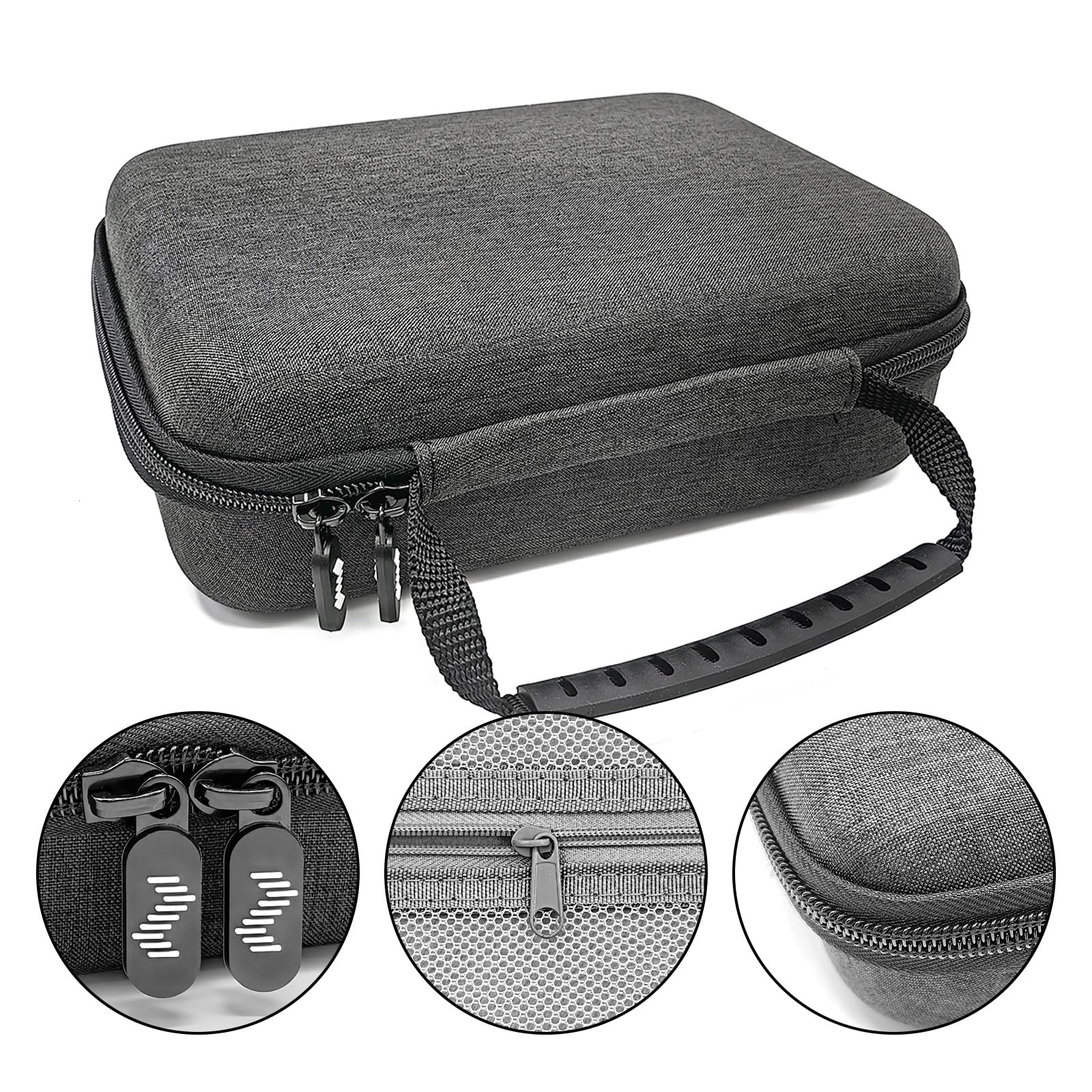 Premium velvet interior HardCase Compatible with Zoom G1X Four case B1X A1X Guitar Bass Multi-Effects Pedal cover (Grey) Grey - Image 4