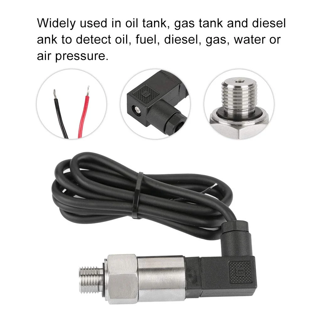 Pressure Transmitter, 4-20 mA Output G1/4 Inch Silicon Pressure Sensor for Water, Gas, Fuel, Oil or Air Pressure (0-1MPA) - Image 4