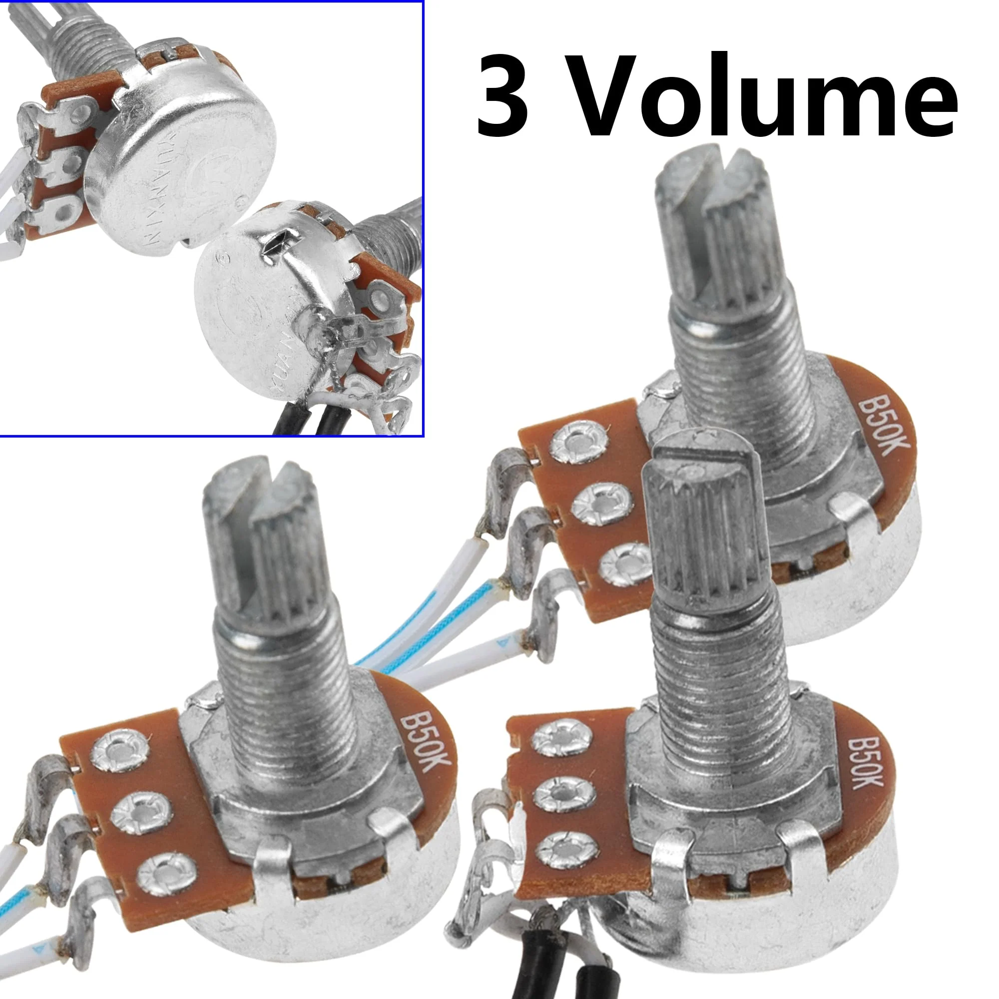 Prewired 2 Band Active Passive EQ Equalizer Preamp Circuit & 9V Pickup Battery Holder Case Compatible with Guitar Bass Instruments - Image 4