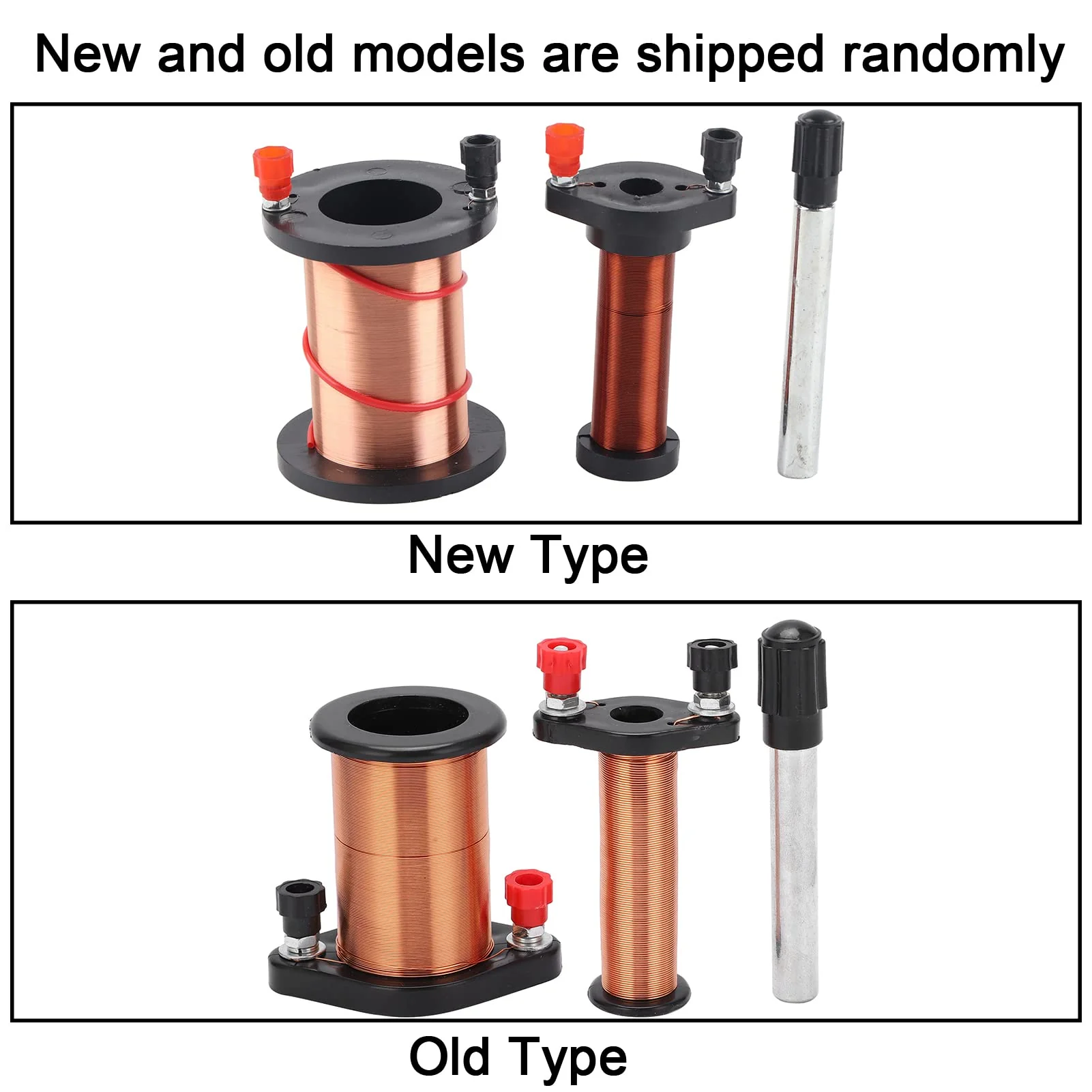 Primary Secondary Coil Physical Electromagnetic Induction Coil Experimental Instrument Primary Coil A Secondary Coil B Soft Iron Core C for Physics Teaching - Image 2