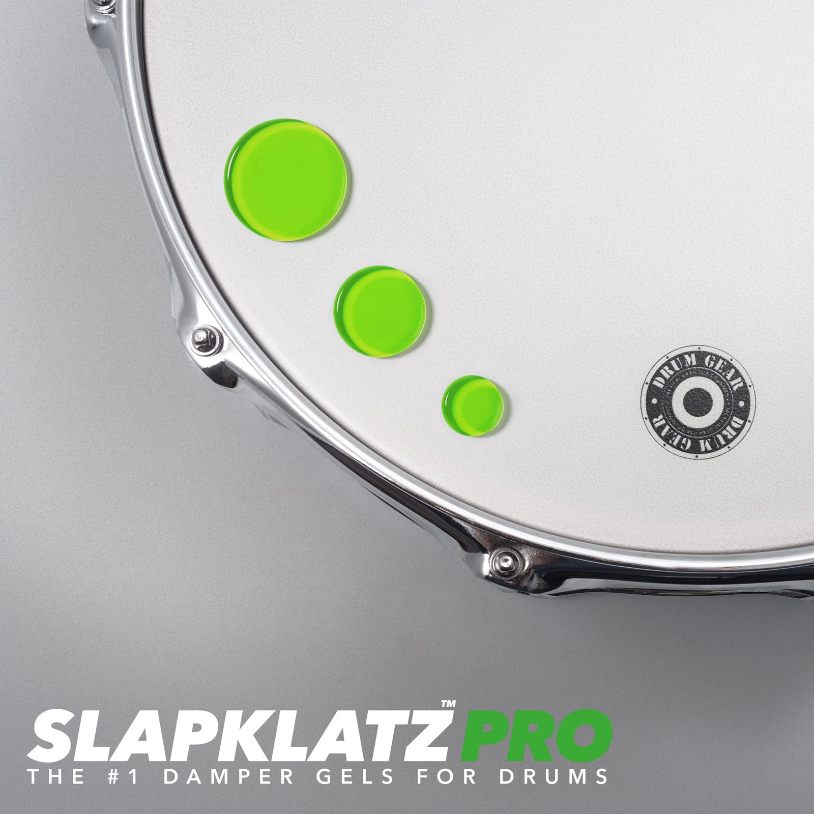 PRO Drum Gel Dampers – Alien Green – 12 Pads in 3 Sizes – Storage Case Included Single - Image 2