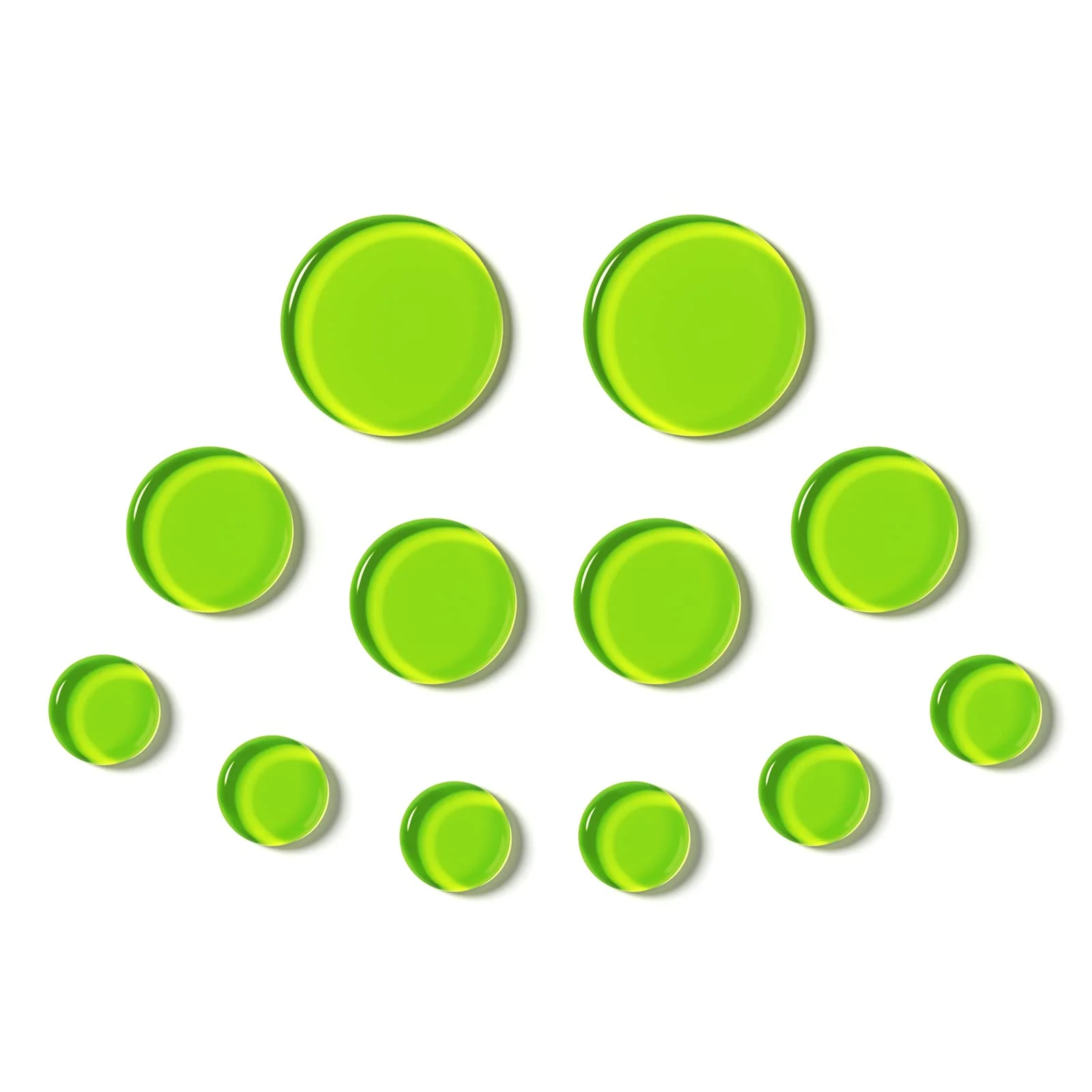 PRO Drum Gel Dampers – Alien Green – 12 Pads in 3 Sizes – Storage Case Included Single - Image 5