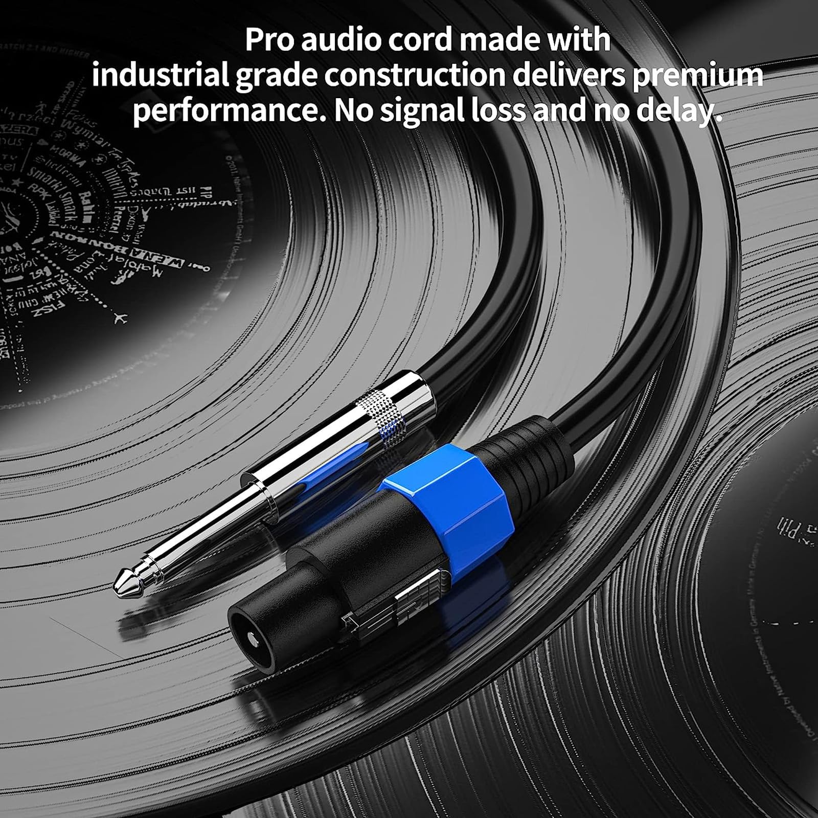 Professional 12 Gauge Male to 1/4'' Male Audio Cord, Speakon to 1/4'' Speaker Cable DJ Speaker Cable with Twist Lock Connection Extension Wiring(6FT/1 Pack) - Image 6