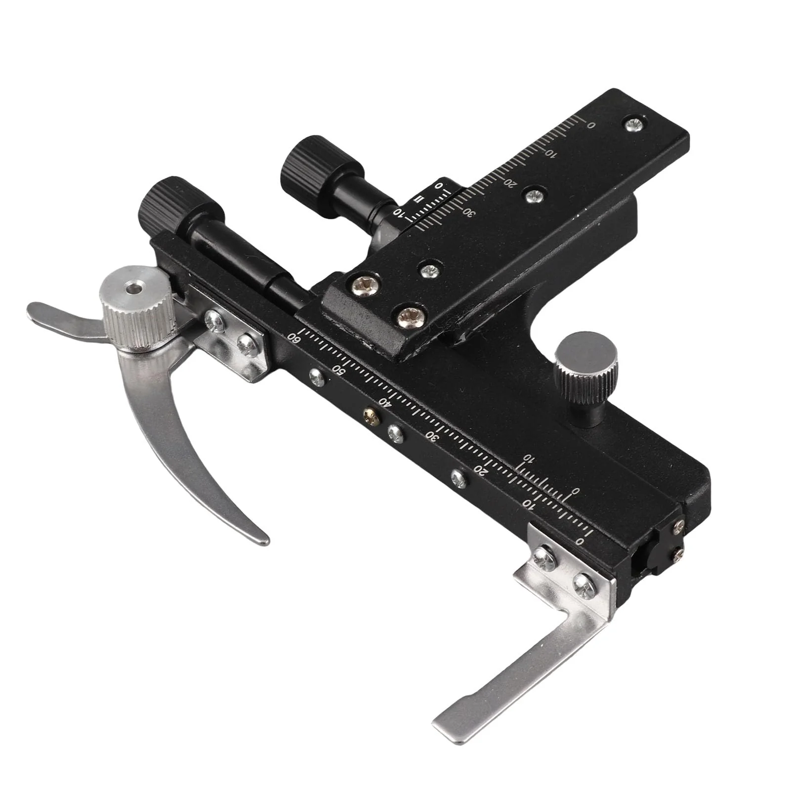 Professional Clip-on Mechanical X-Y Movable Stage Calipers with Scale for Microscope - Image 7