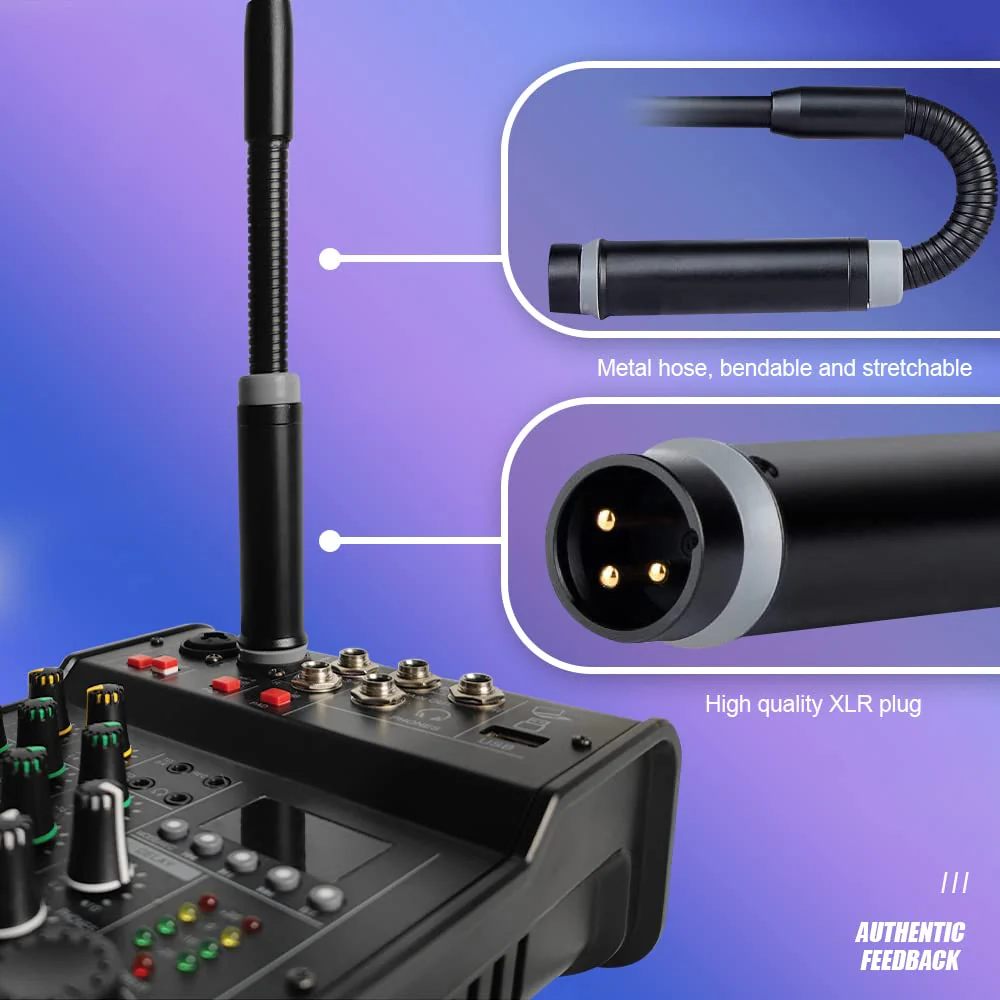 Professional Dynamic bob Barker Microphone for DJ Mixer Dedicated Disc Shouting Microphone KTV Bar Gooseneck Mic - Image 5