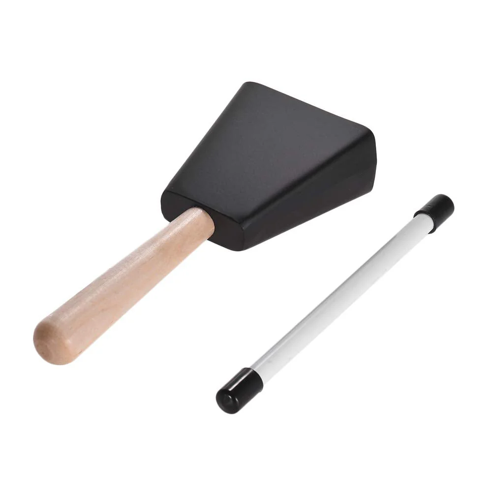 Professional Metal Cowbell with Wooden Handle Mallet Percussion Instrument - Image 7