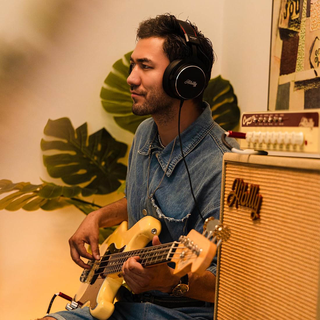 Professional Monitor Headphones for Guitar Bass Musical Instrument Recording - Model1986 Mixman 8HZ-35kHZ Studio Pro 1986Mixman Studio Pro - Image 5