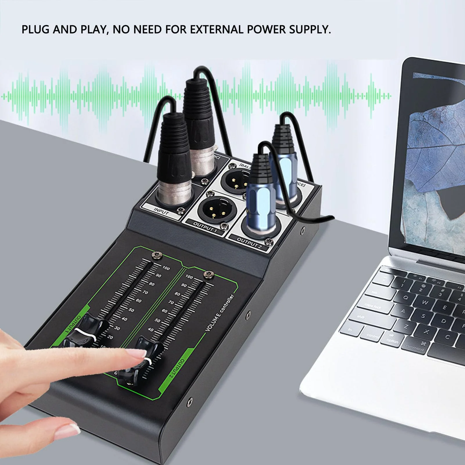 Professional Passive Volume Controller - Low Noise Audio Attenuator for Studio Recording, Live Sound Mixing | Compact Aluminum Alloy Design | Perfect for Sound Engineers & Studio Technicians - Image 2