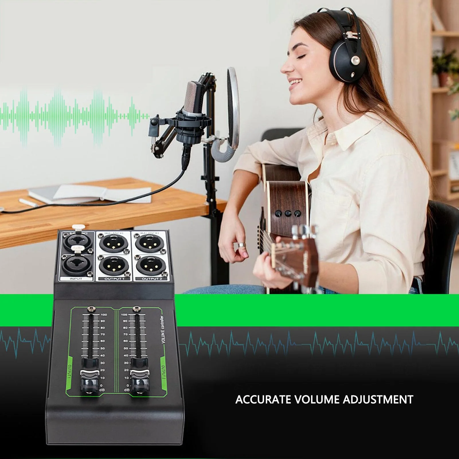 Professional Passive Volume Controller - Low Noise Audio Attenuator for Studio Recording, Live Sound Mixing | Compact Aluminum Alloy Design | Perfect for Sound Engineers & Studio Technicians - Image 7