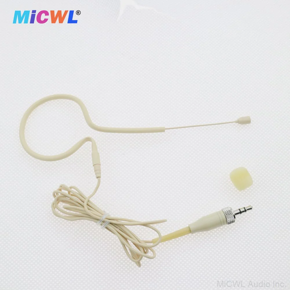 Professional Single Earset Headset HeadMic Microphone for Sennheiser EW G2 G3 G4 Wireless BeltPack Transmitter B20-Beige - Image 2