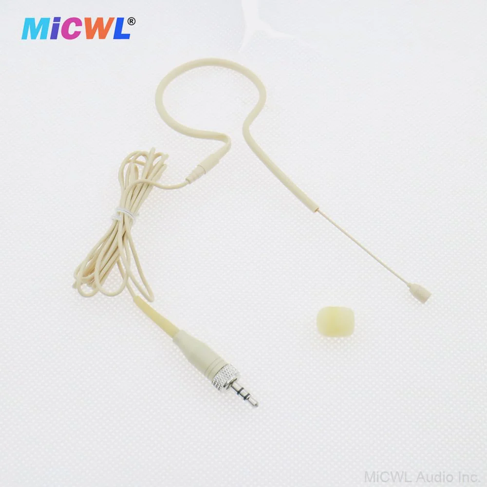 Professional Single Earset Headset HeadMic Microphone for Sennheiser EW G2 G3 G4 Wireless BeltPack Transmitter B20-Beige - Image 7