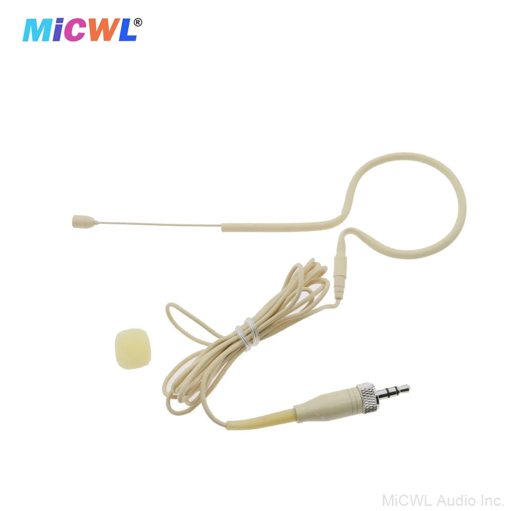 Professional Single Earset Headset HeadMic Microphone for Sennheiser EW G2 G3 G4 Wireless BeltPack Transmitter B20-Beige - Image 8