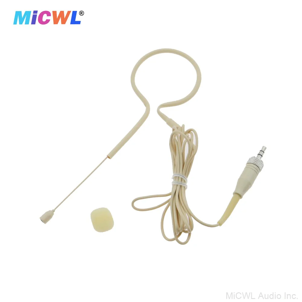 Professional Single Earset Headset HeadMic Microphone for Sennheiser EW G2 G3 G4 Wireless BeltPack Transmitter B20-Beige - Image 9