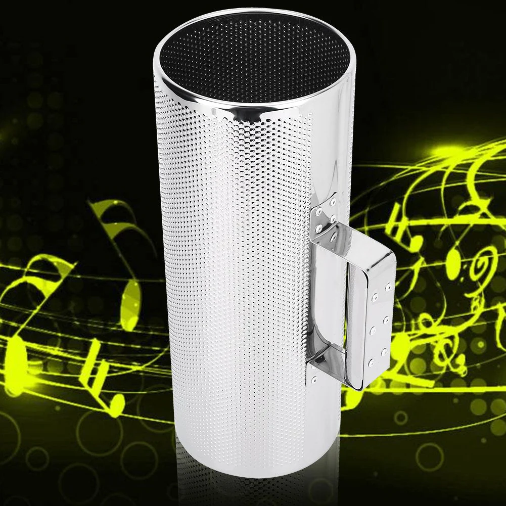 Professional Stainless Steel Guiro with Scraper Musical Training Tool for Bands, Concert, Stage Performance - Silver - Image 3