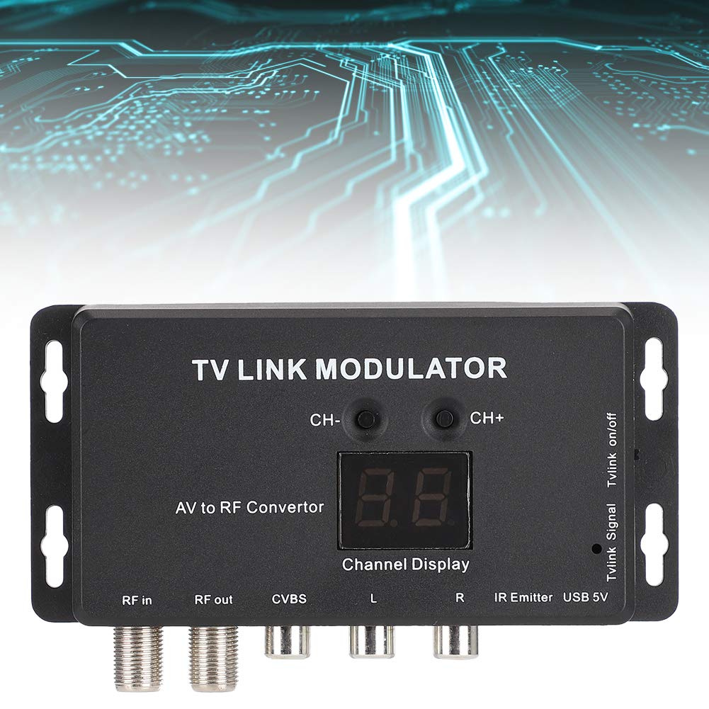 Professional TM70 UHF Modulator TV Link Modulator AV HF Converter IR Extender Adapter with USB Cable Receiving Cable for PC Laptop PS3 TV STB VHS VCR Camera DVD - Image 2