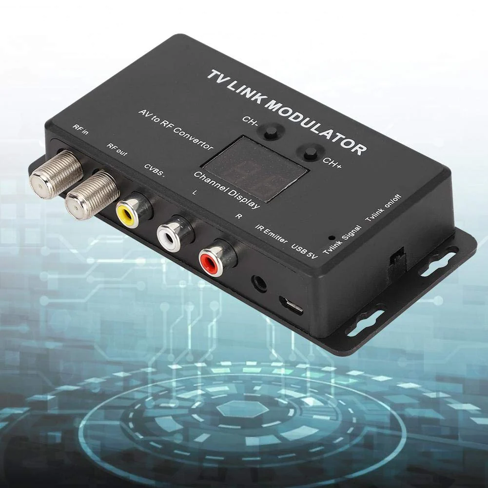 Professional TM70 UHF Modulator TV Link Modulator AV HF Converter IR Extender Adapter with USB Cable Receiving Cable for PC Laptop PS3 TV STB VHS VCR Camera DVD - Image 6