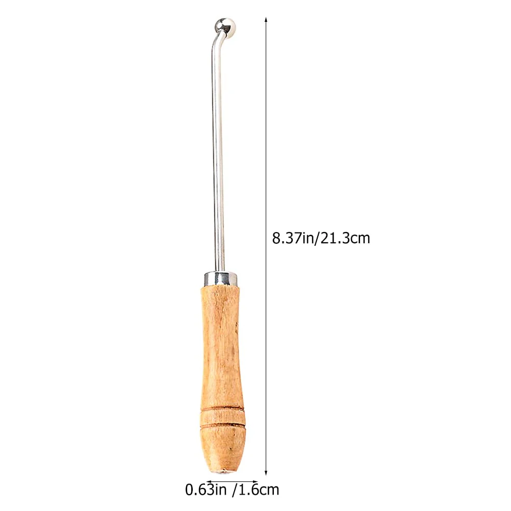 Professional Trombone Trumpet Repair Tool Set with Wooden Handle - Includes Two Sizes for Accurate Dent Repair, Essential Trumpet Accessories - Image 4