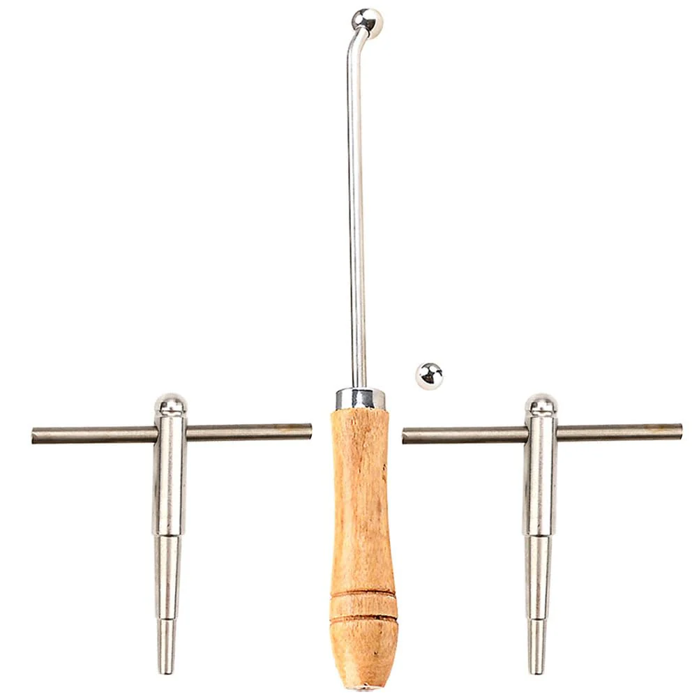 Professional Trombone Trumpet Repair Tool Set with Wooden Handle - Includes Two Sizes for Accurate Dent Repair, Essential Trumpet Accessories - Image 8
