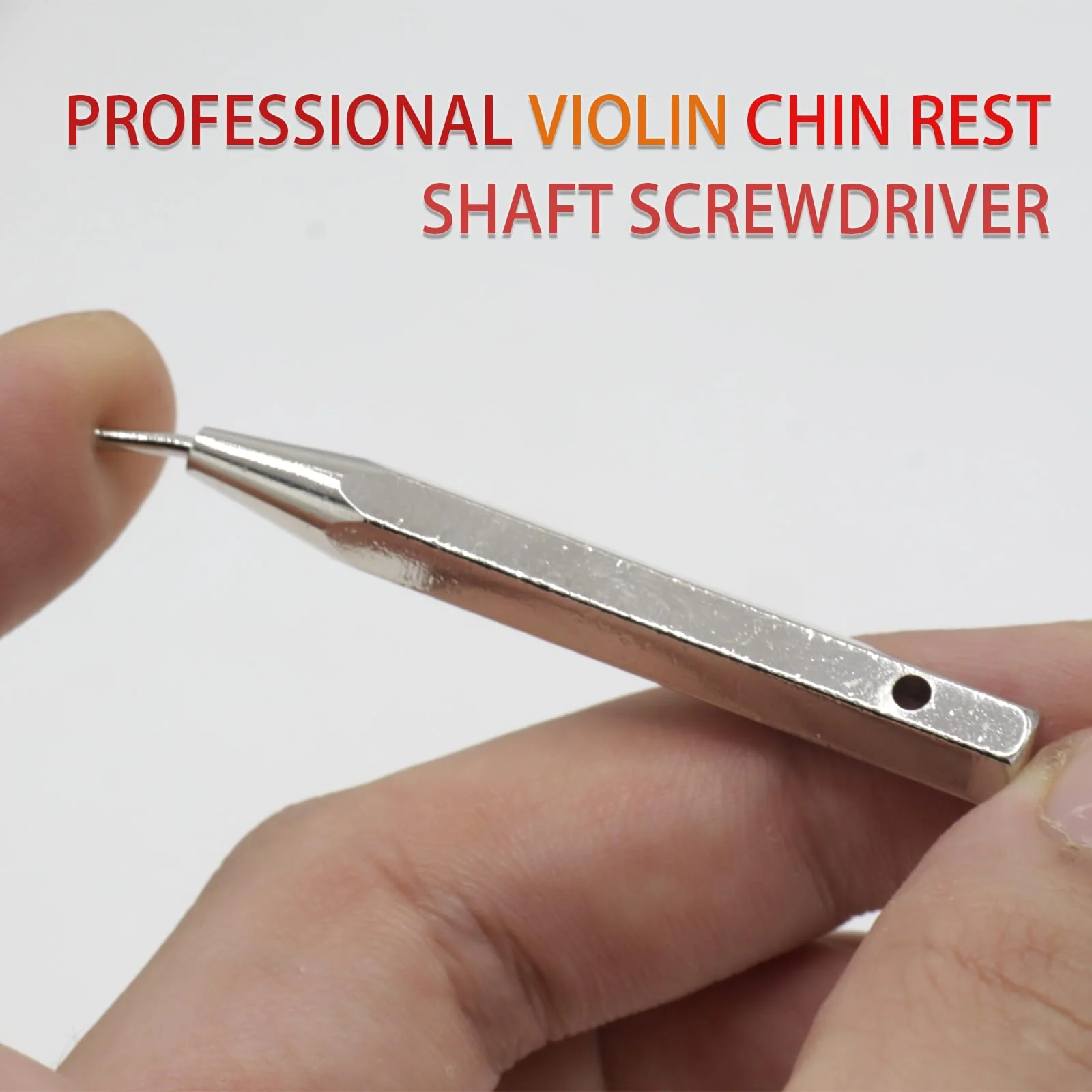 Professional Violin Chin Rest Shaft Screwdriver, Violin Chinrest Installation Adjustment Tool, Easily Secure Replace Violin Chin Rests, Convenient Violin Accessory Silver - Image 4