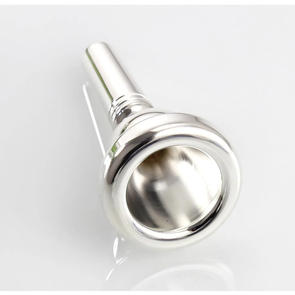 Professonal 6 1/2AL Tenor Trombone Mouthpiece Silver Plated, Euphonium Mouth Piece Replacement Brass Instruments Accessories - Image 5
