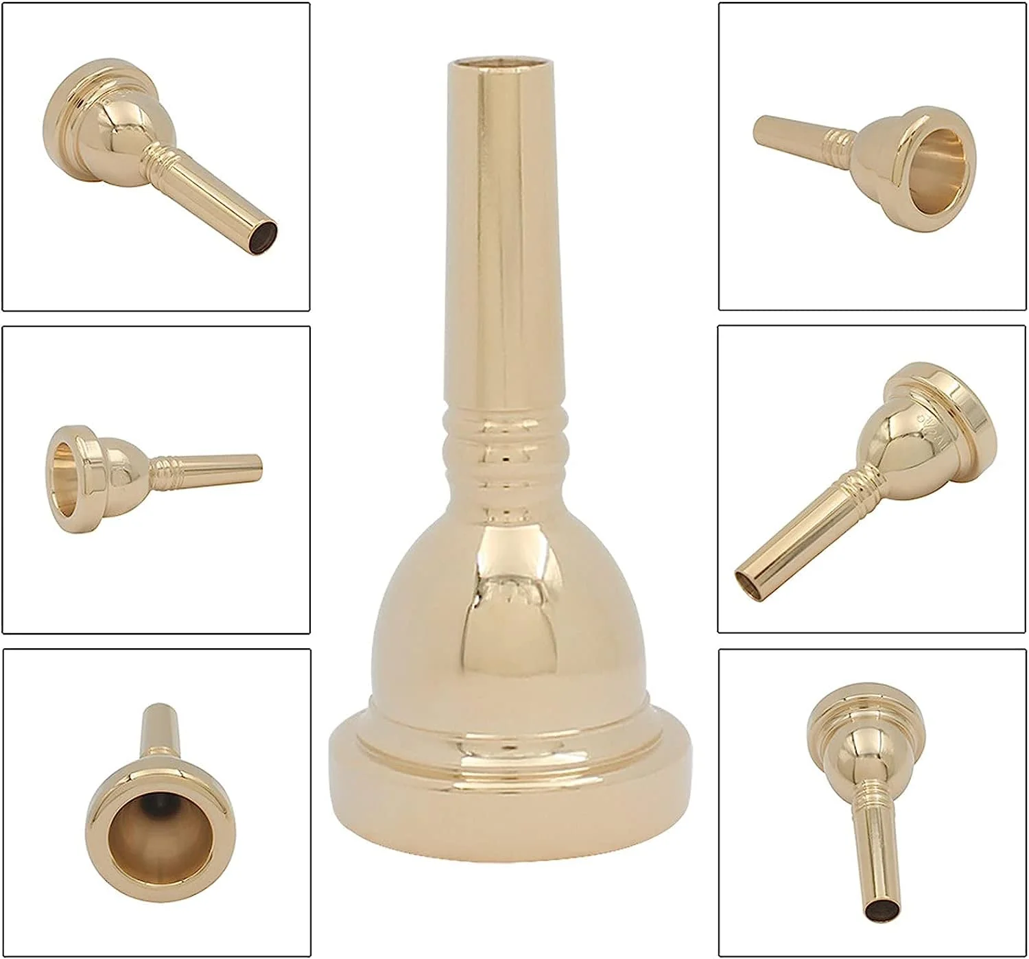 Professonal Gold Alto Trombone Mouthpiece 12c - Image 5