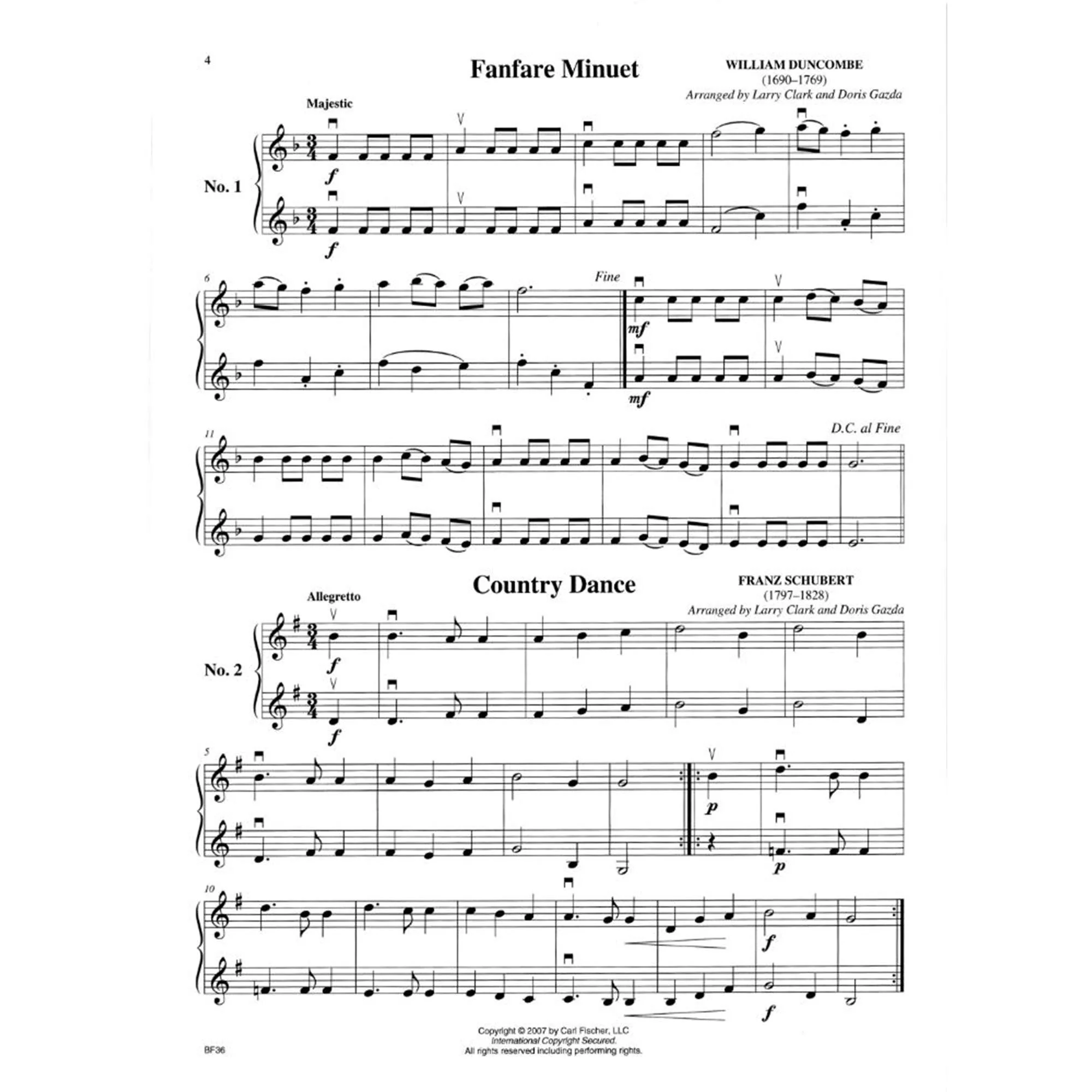 Progressive Duets Volume 1 - Violin. Arranged by Doris Gazda Larry Clark - Image 3
