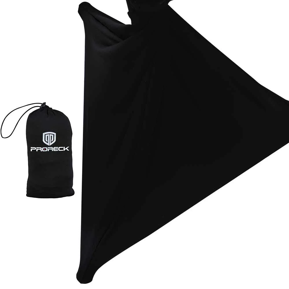 PRORECK Speaker Stand Cover Tripod Stand Skirt Skrim 360 Degree Cover Black x 2 TWO PACK-BLACK - Image 3