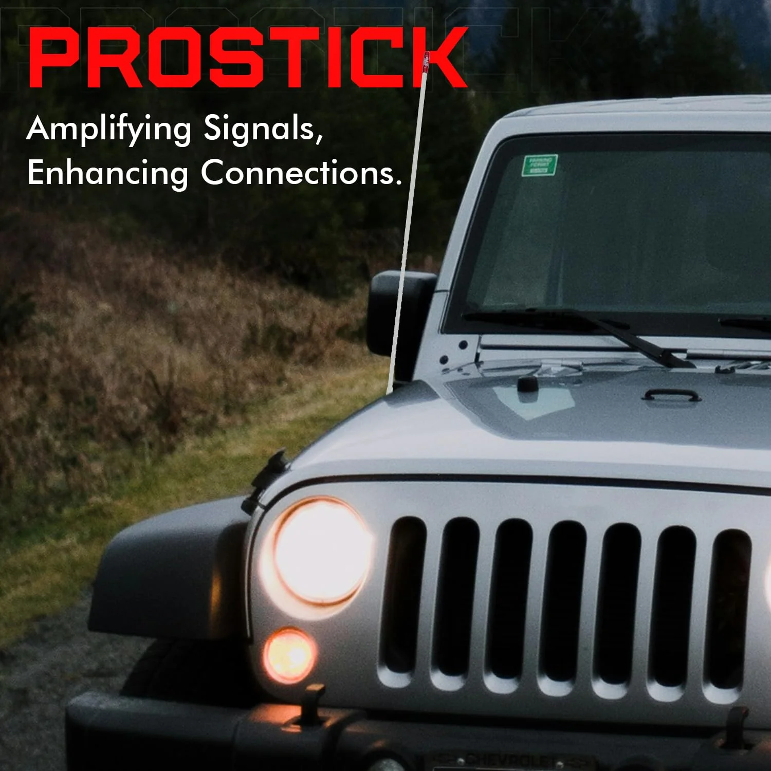 Prostick 4` Foot Fiberglass 1000 Watt - White CB Radio Antenna - Image 6