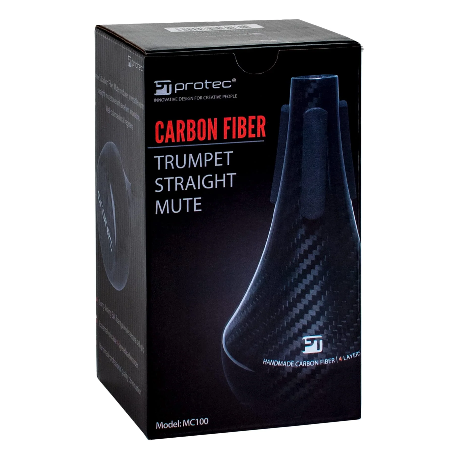 Protec Carbon Fiber Trumpet Straight Mute (Model MC100) - Image 2
