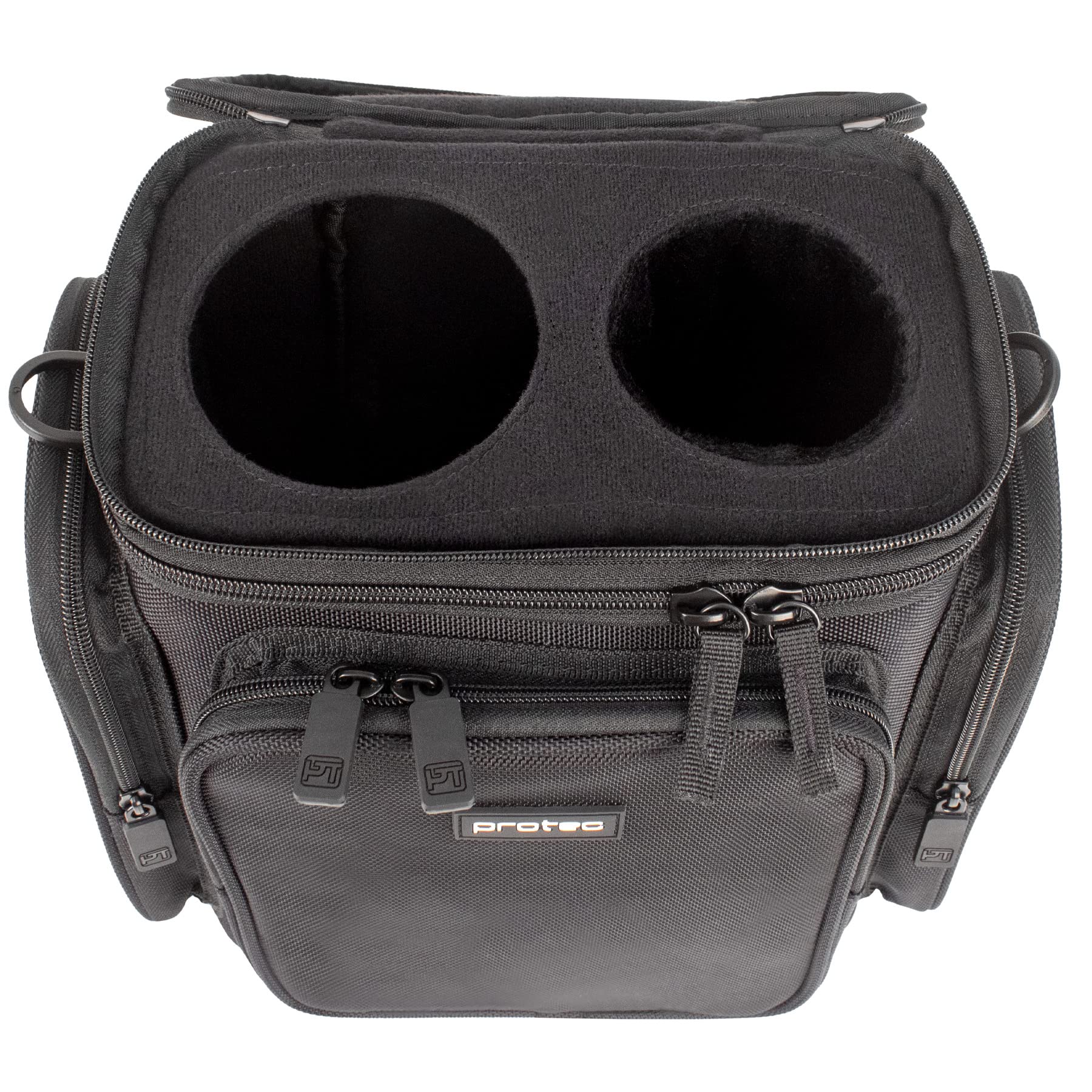Protec French Horn Double Mute Bag, Modular Wall & Mute Holder, Model M409, Black - Image 4