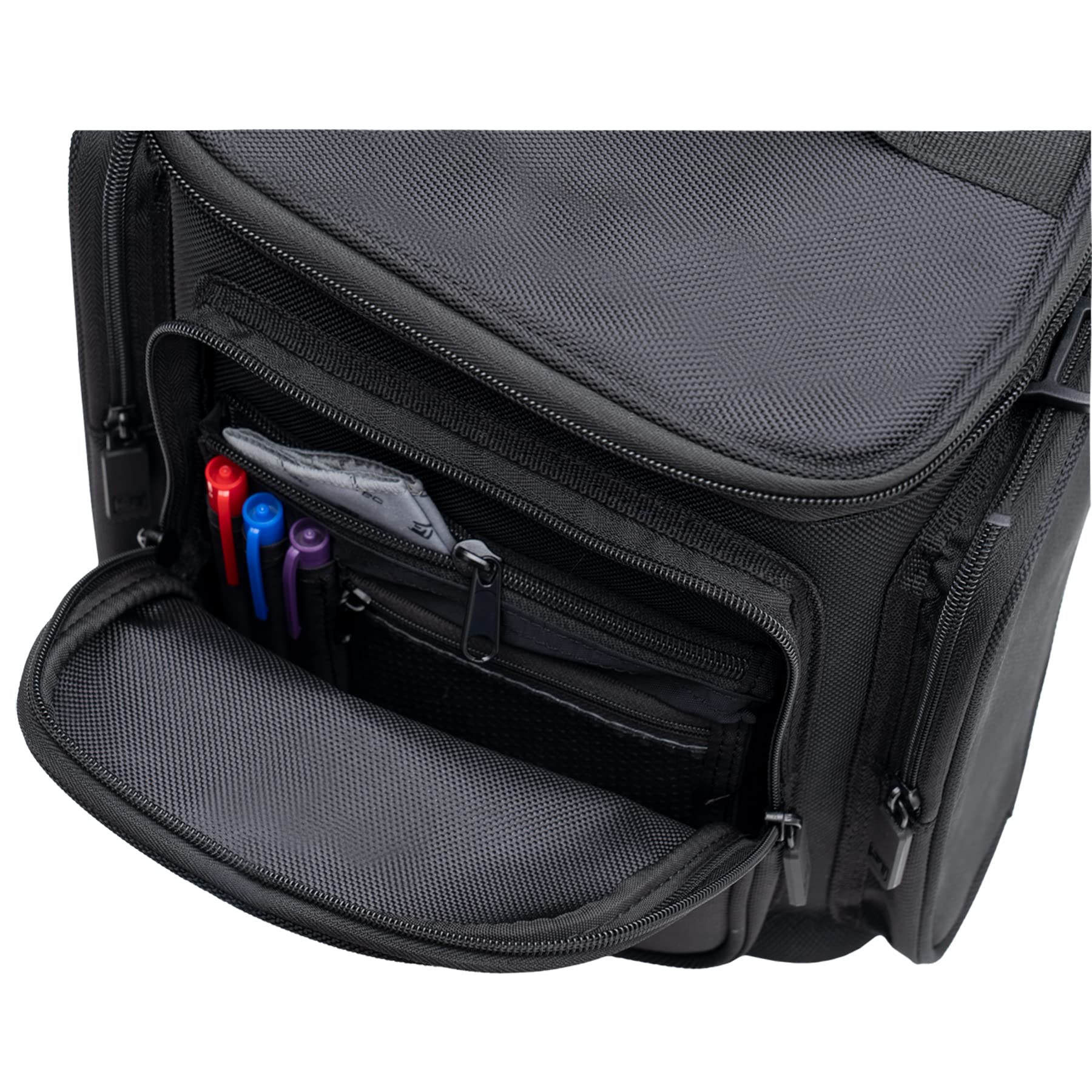 Protec French Horn Double Mute Bag, Modular Wall & Mute Holder, Model M409, Black - Image 6
