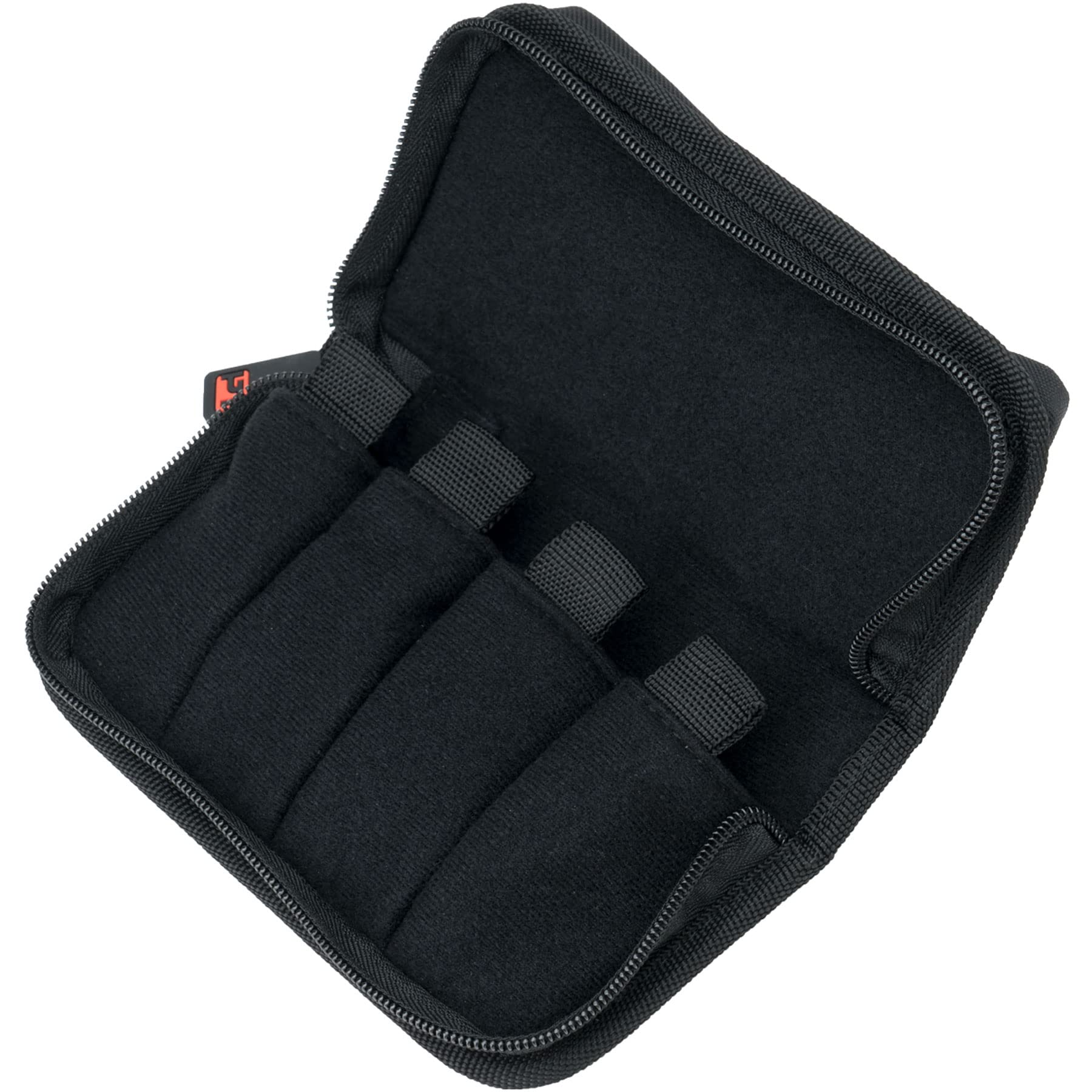 Protec French Horn Mouthpiece Pouch (4-Piece) -Nylon with Zipper Closure (Model A213ZIP), Black - Image 2