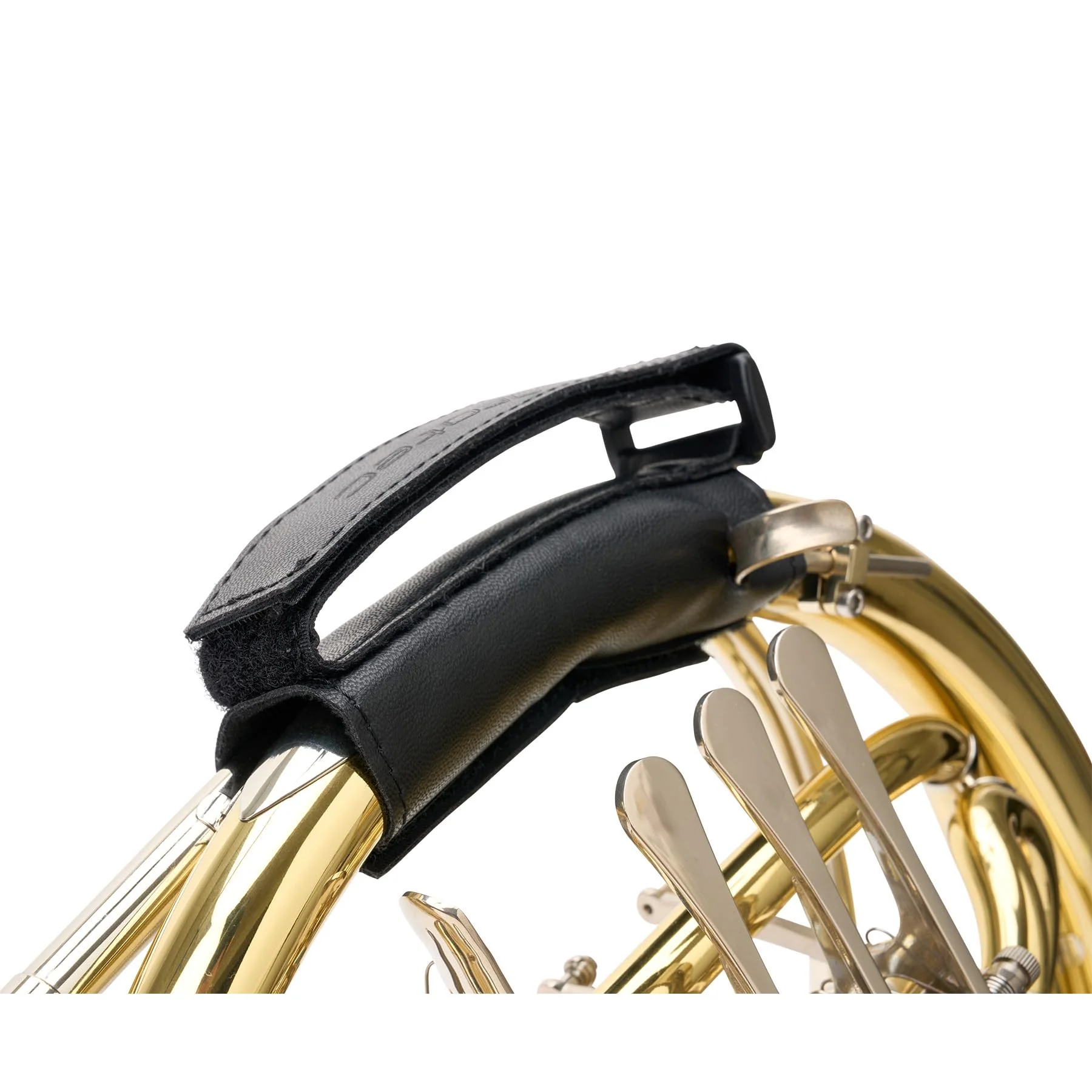 Protec Leather French Horn Hand Guard (w/Strap), Model L234 Large w/Strap - Image 6
