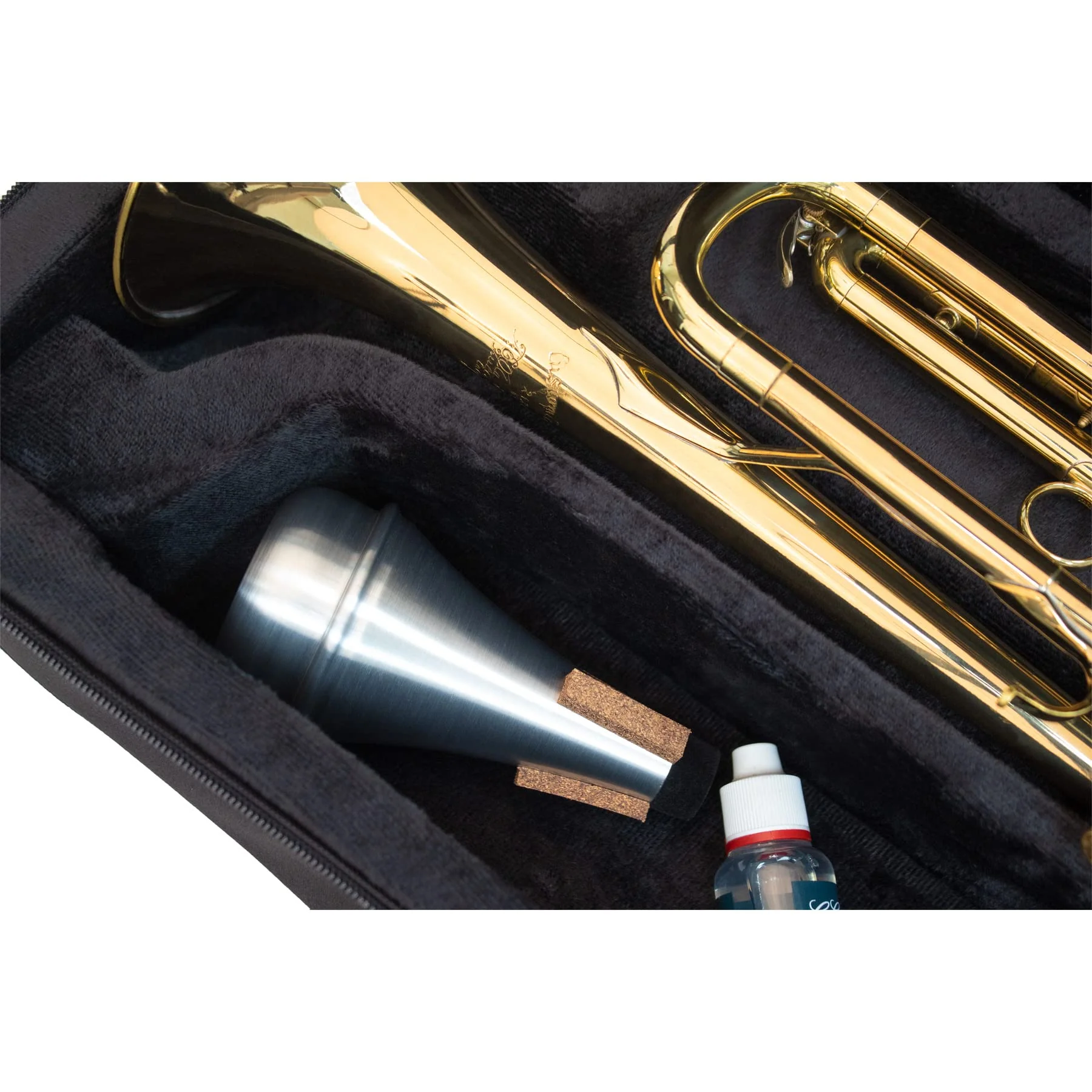 Protec Trumpet Straight Mute, Aluminum, Slim Profile (AM100), Silver - Image 5
