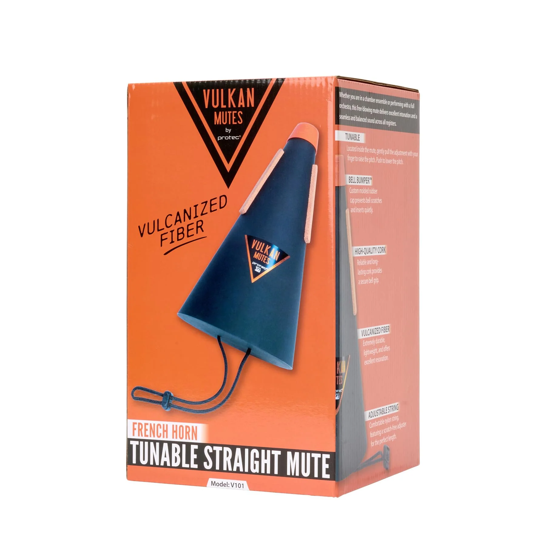 Protec Vulkan French Horn Tunable Mute (Straight), Model V101 - Image 6