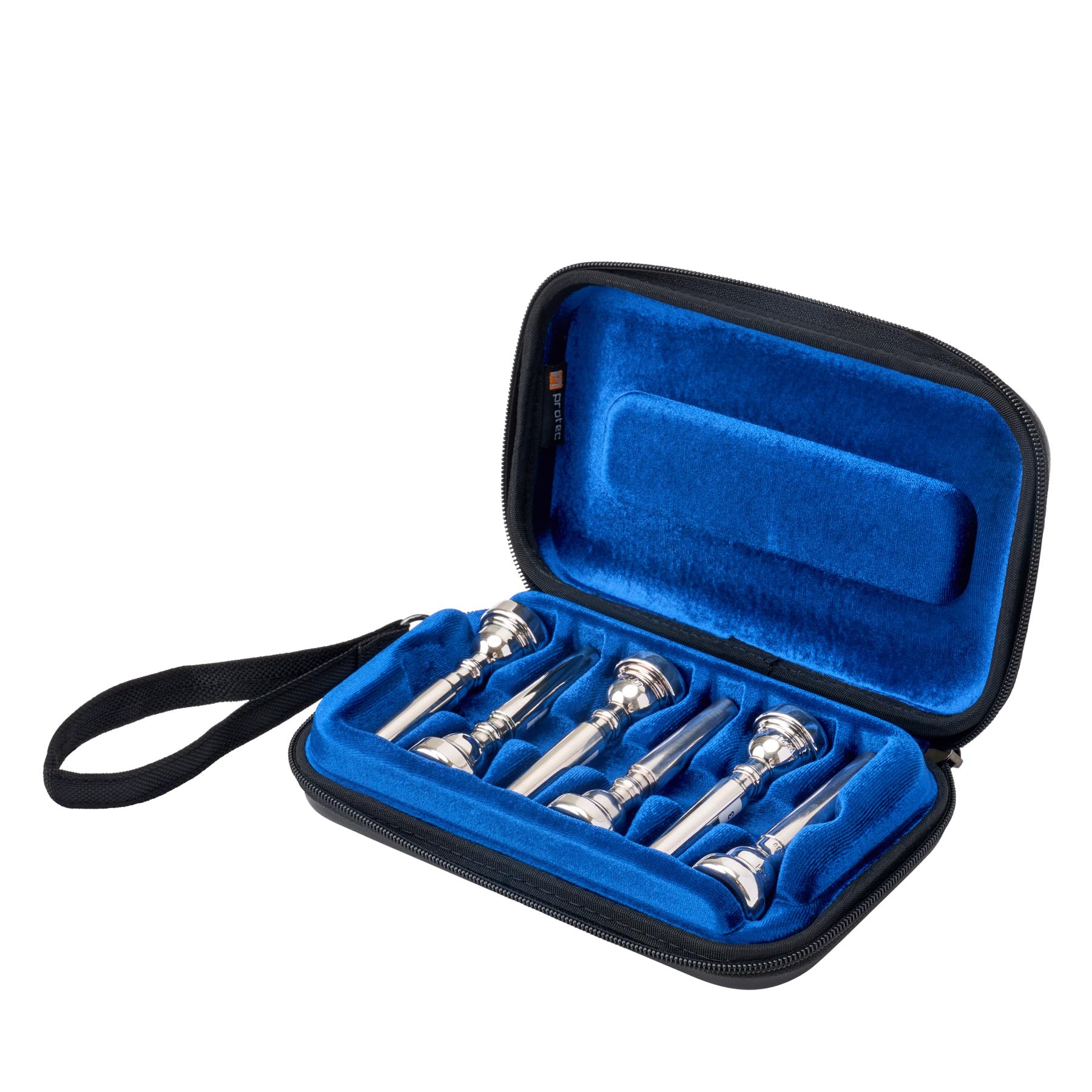 Protec ZIP Trumpet Mouthpiece Case (6-Piece), Black, Model BM214 6-Piece - Image 6