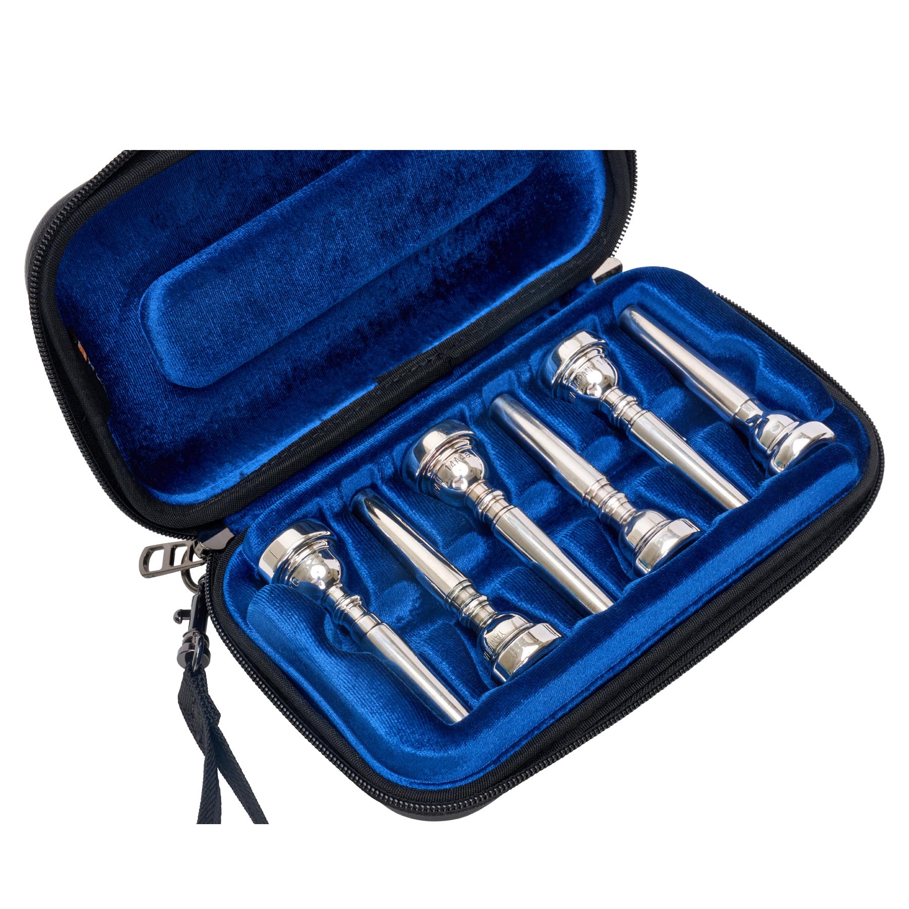 Protec ZIP Trumpet Mouthpiece Case (6-Piece), Black, Model BM214 6-Piece - Image 7