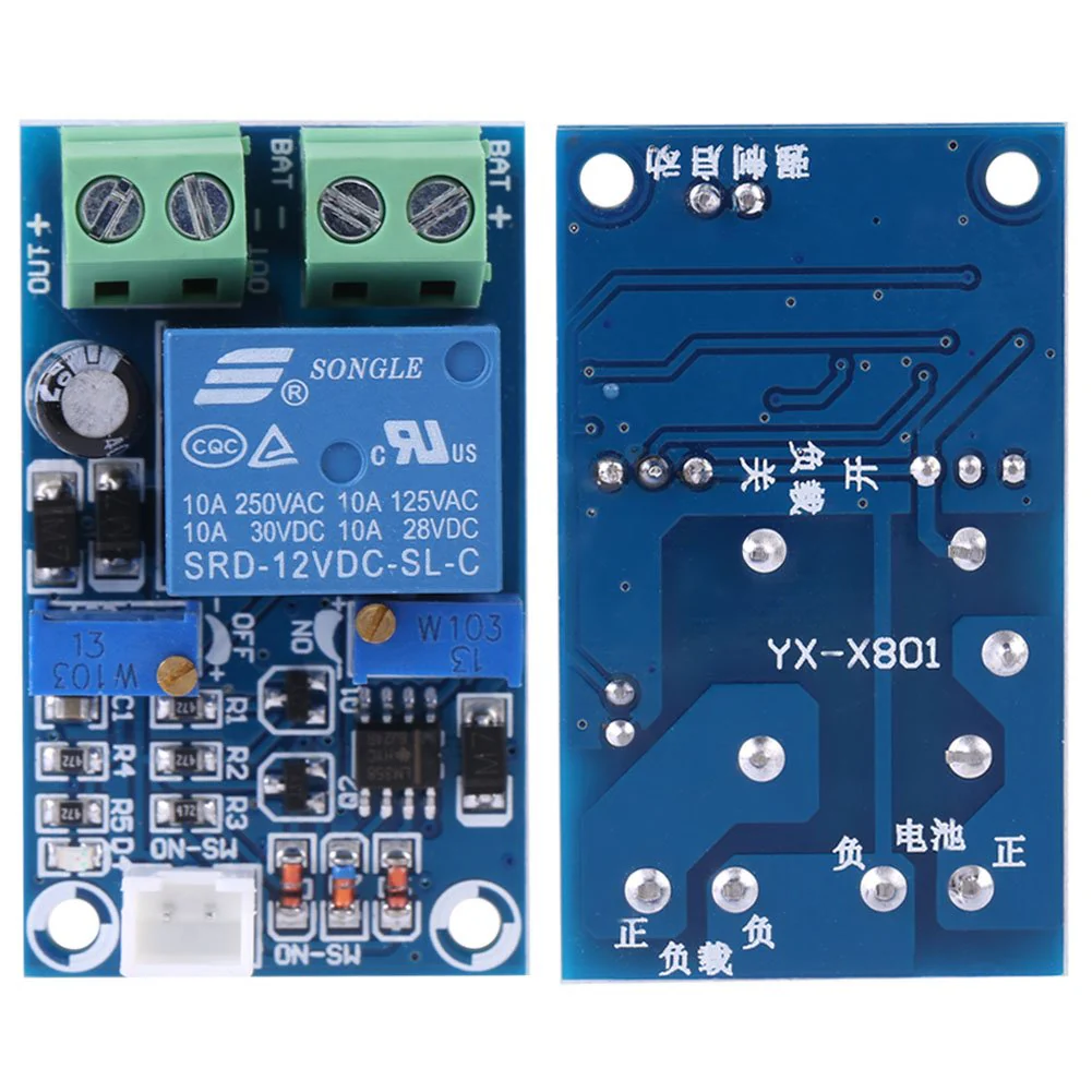 Protection board, 12V battery undervoltage switching module, undervoltage protection for automatic recovery when switched on, with LED indicator - Image 5